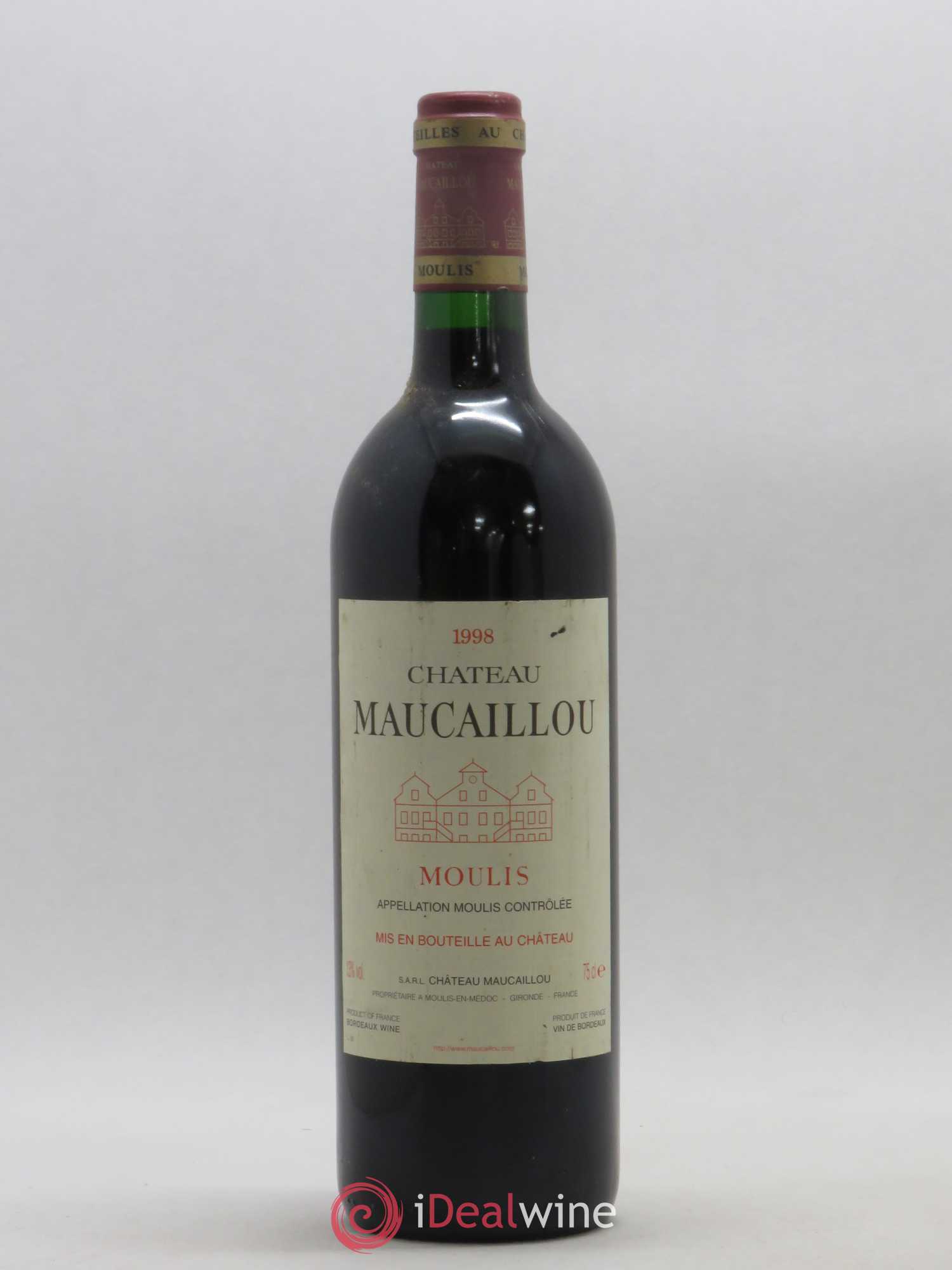 Château Maucaillou 1998 - Lot de 1 bouteille - 0