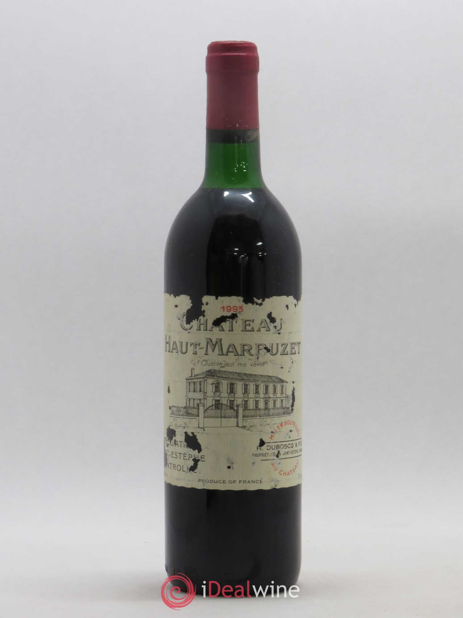 Château Haut Marbuzet 1993 - Lot de 1 bouteille - 0