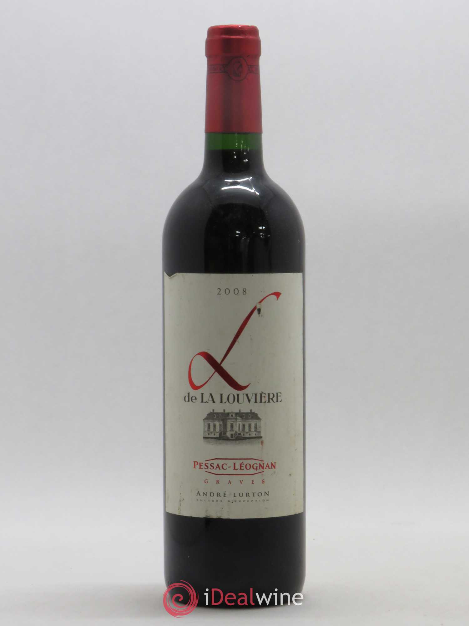 Pessac-Léognan L de la Louvière 2008 - Posten von 1 Flasche - 0