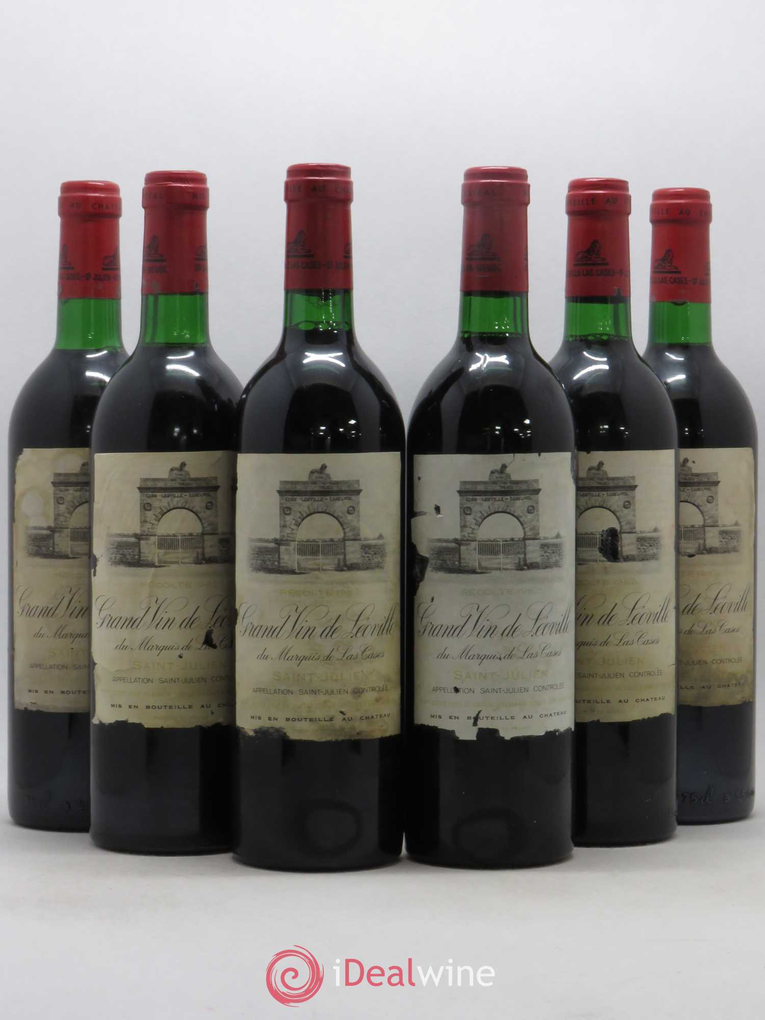 Château Léoville Las Cases 2ème Grand Cru Classé 1982 - Lot de 6 bouteilles - 0