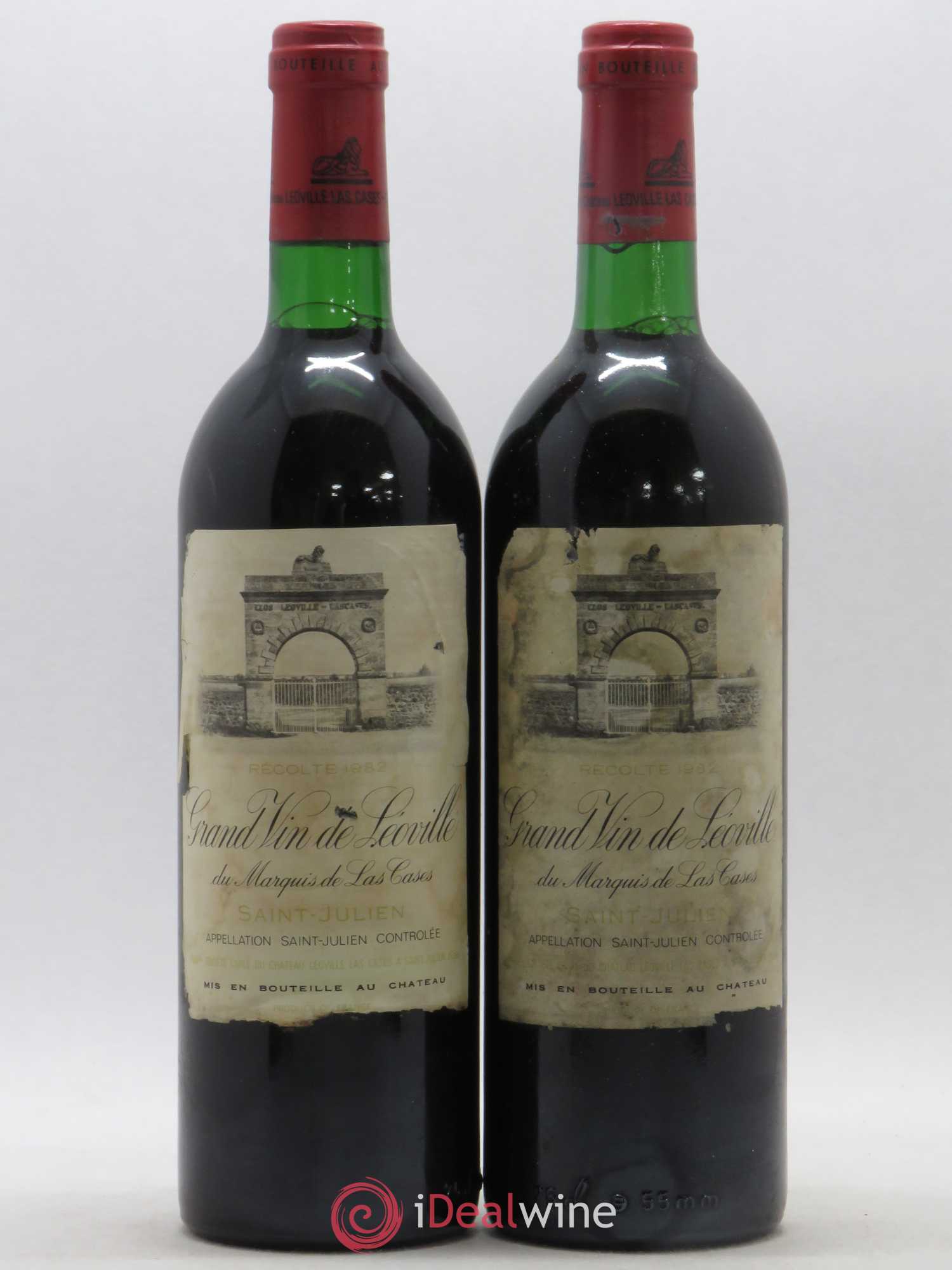 Château Léoville Las Cases 2ème Grand Cru Classé 1982 - Lot de 2 bouteilles - 0