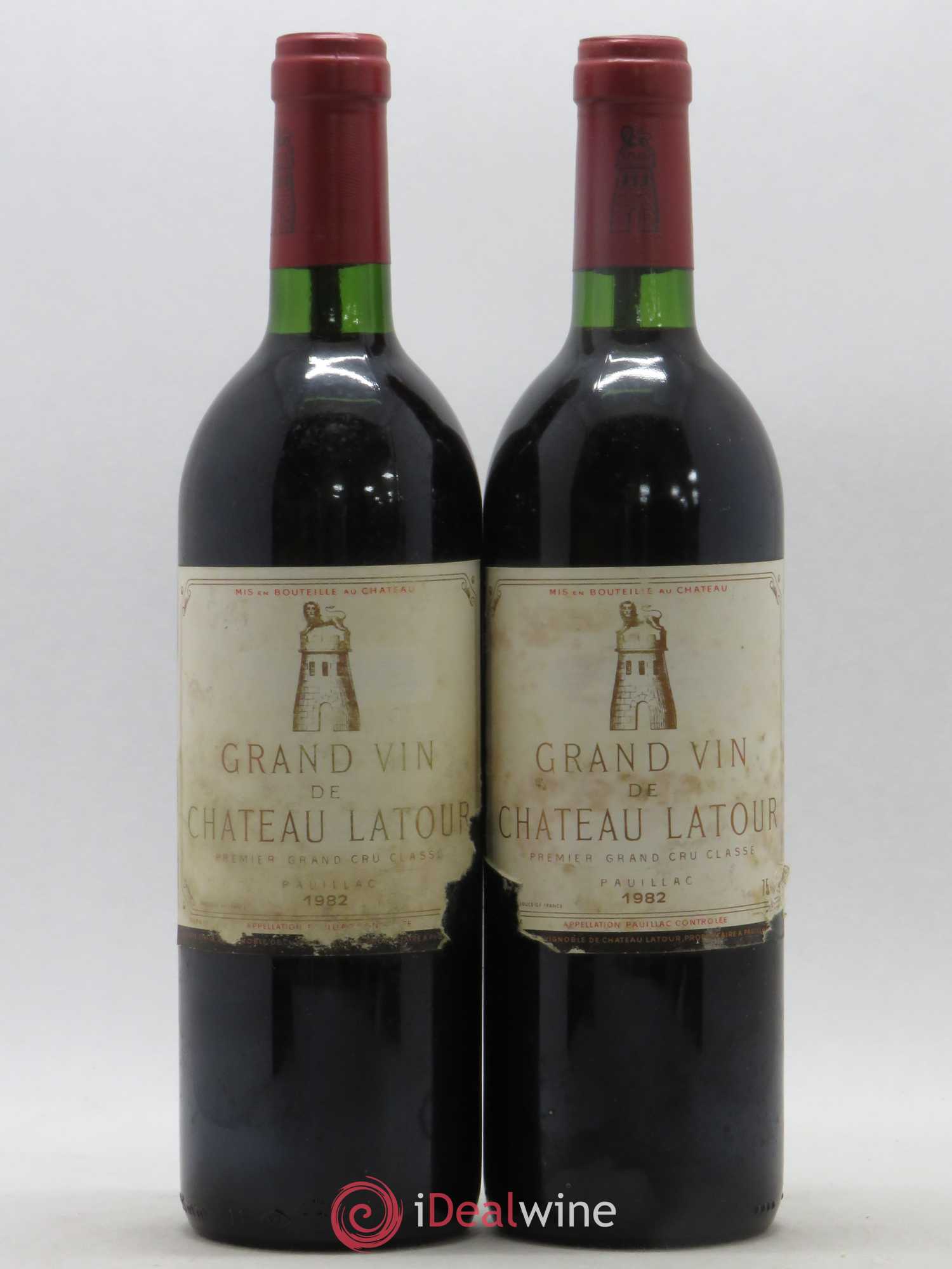 Château Latour 1er Grand Cru Classé 1982 - Lot de 2 bouteilles - 0