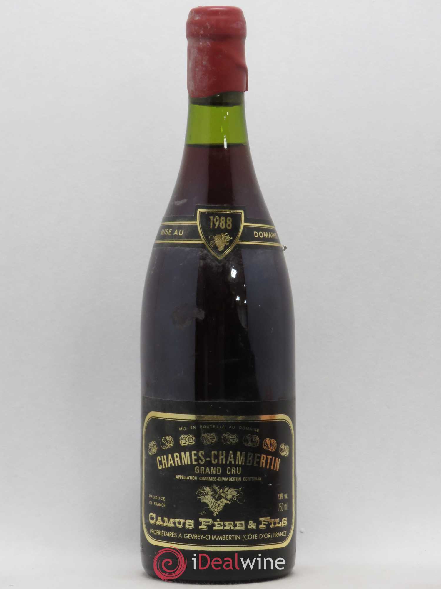 Charmes-Chambertin Grand Cru Camus Père et Fils (Domaine) 1988 - Lot de 1 bouteille - 0