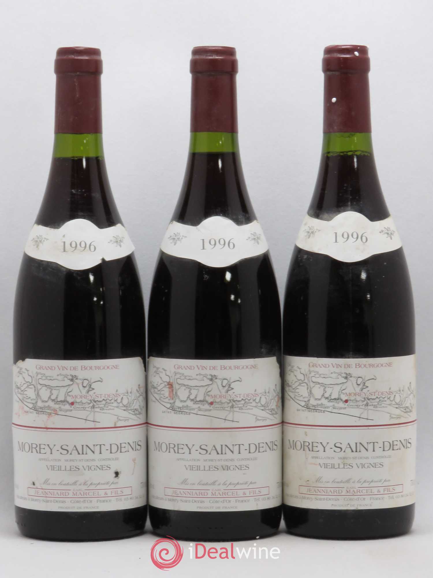 Morey-Saint-Denis Vieilles Vignes Jeanniard 1996 - Posten von 3 Flaschen - 0