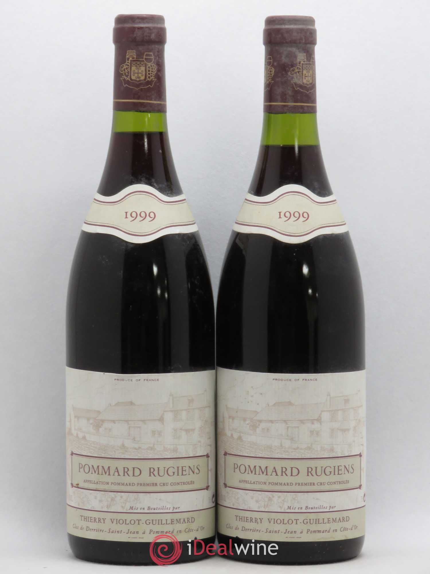Pommard 1er Cru Rugiens Violot Guillemard 1999 - Lot de 2 bouteilles - 0
