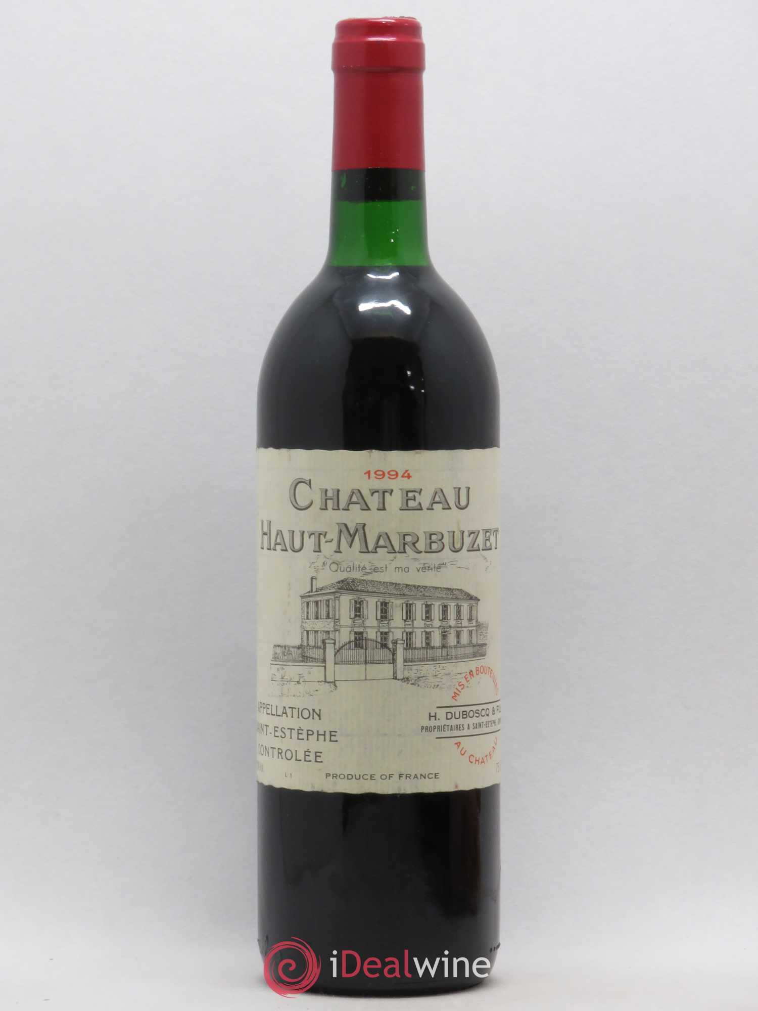 Château Haut Marbuzet 1994 - Lot de 1 bouteille - 0