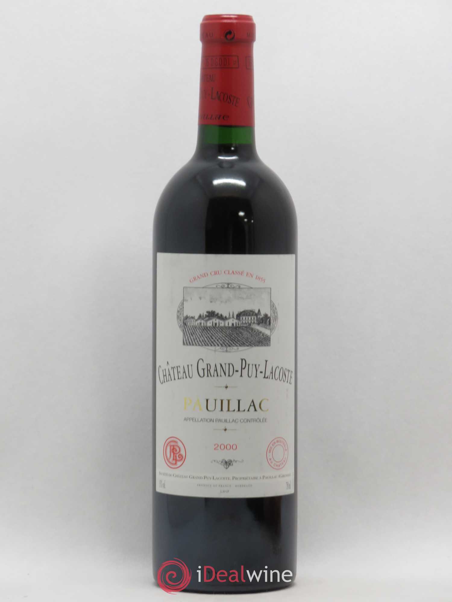 Château Grand Puy Lacoste 5ème Grand Cru Classé 2000 - Lot de 1 bouteille - 0