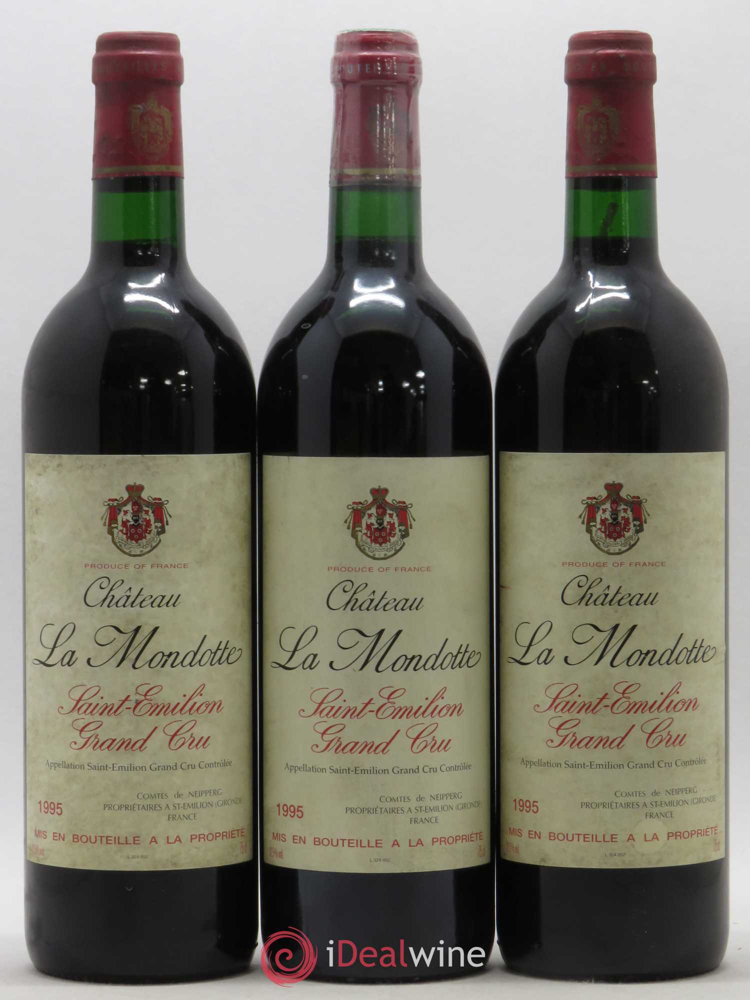 La Mondotte 1er Grand Cru Classé B depuis 2012 1995 - Lot de 6 bouteilles - 1