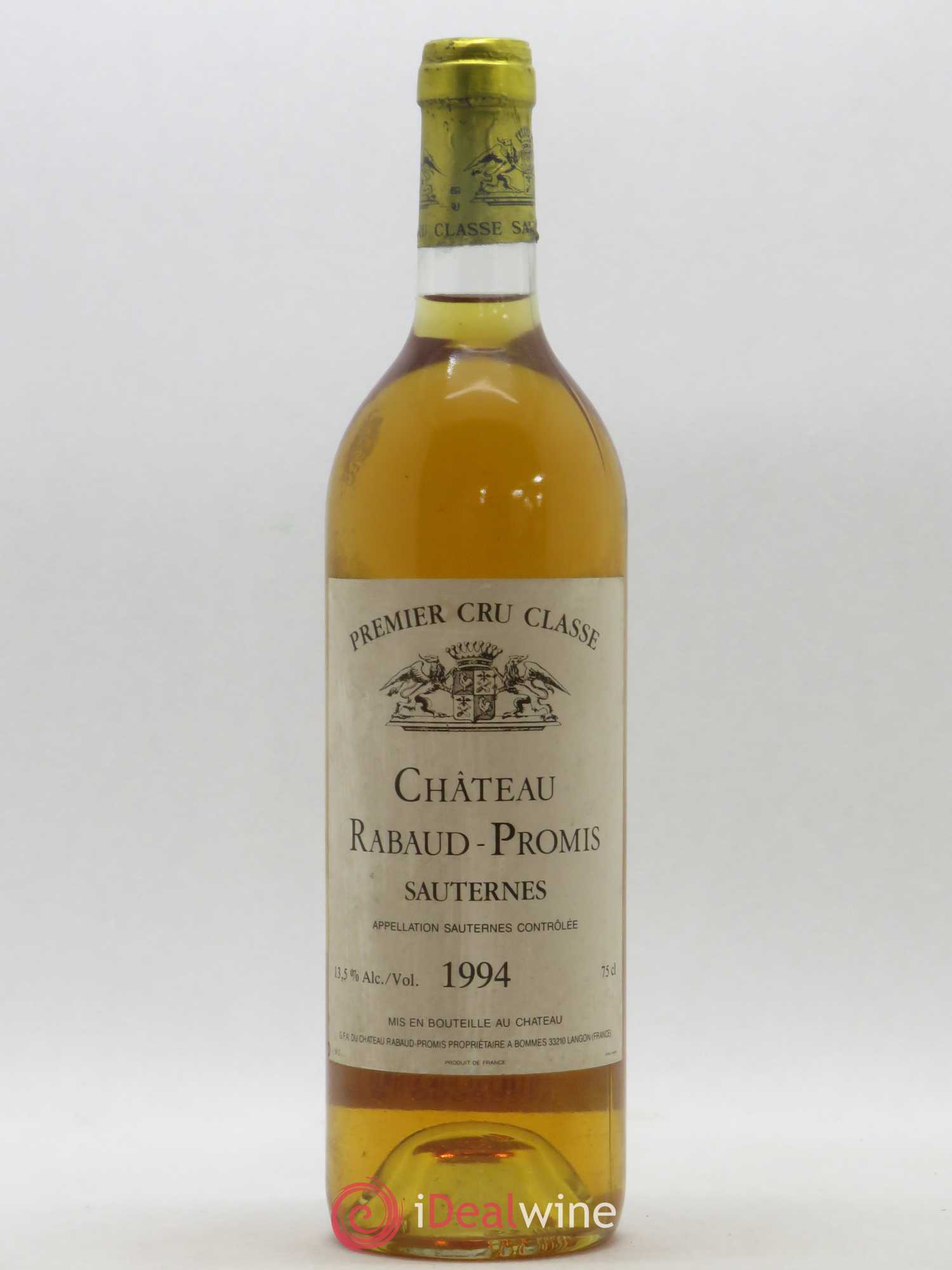 Château Rabaud Promis 1er Grand Cru Classé 1994 - Posten von 1 Flasche - 0