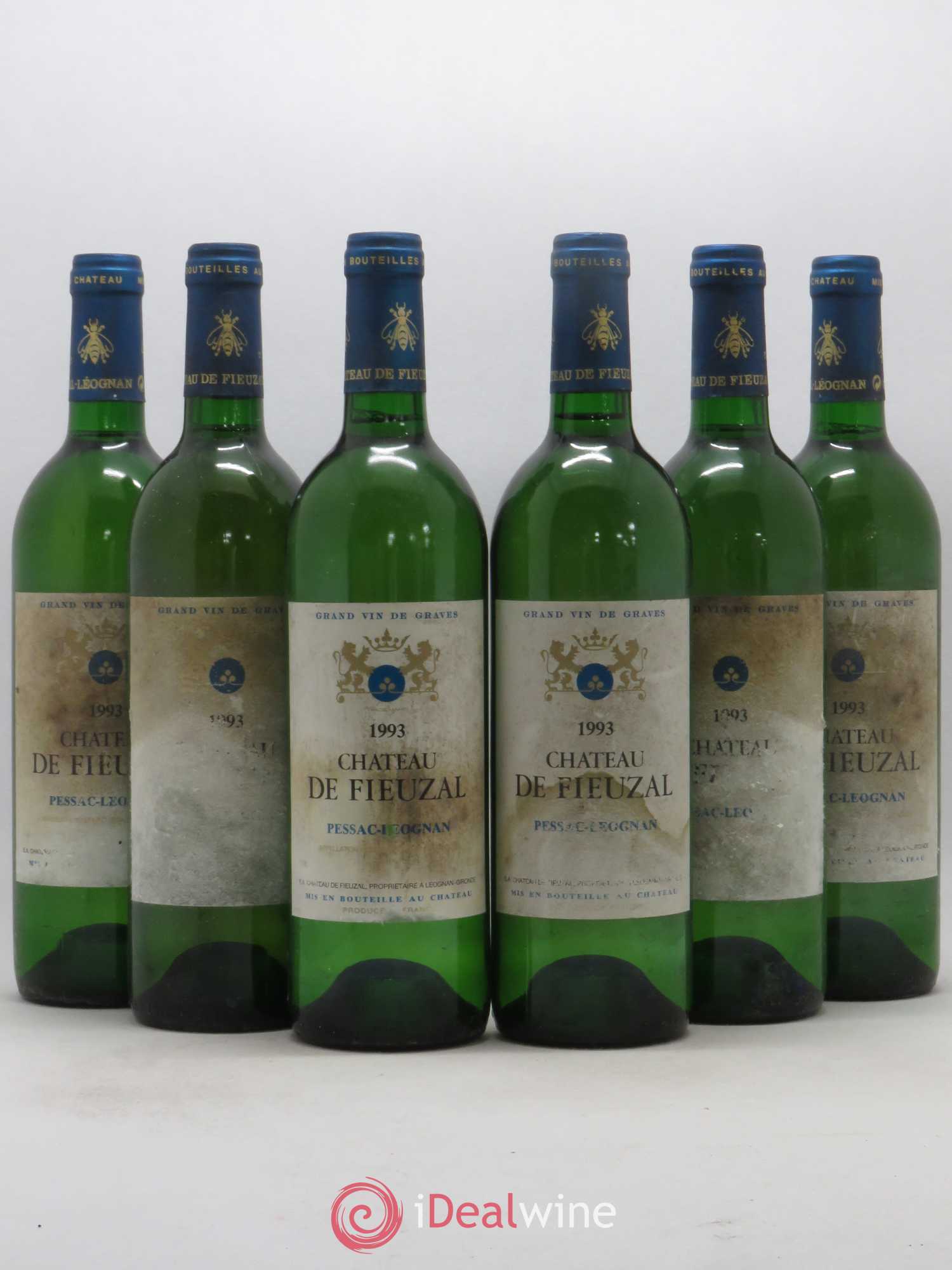 Château de Fieuzal 1993 - Lot de 6 bouteilles - 0