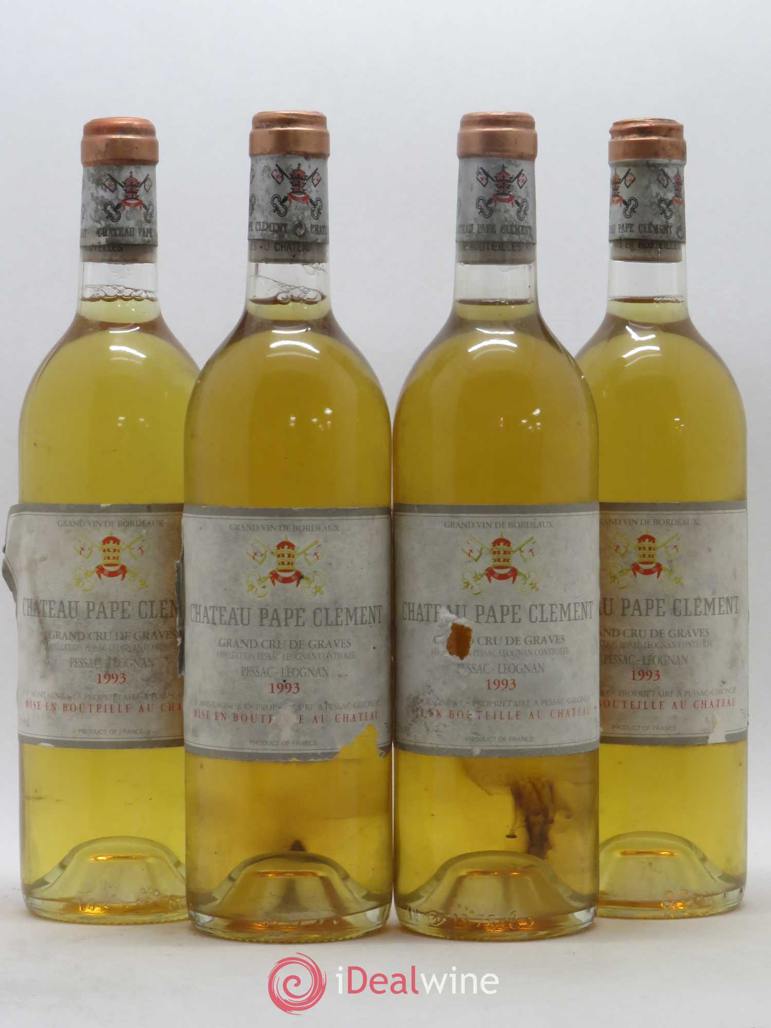 Château Pape Clément 1993 - Lot de 4 bouteilles - 0