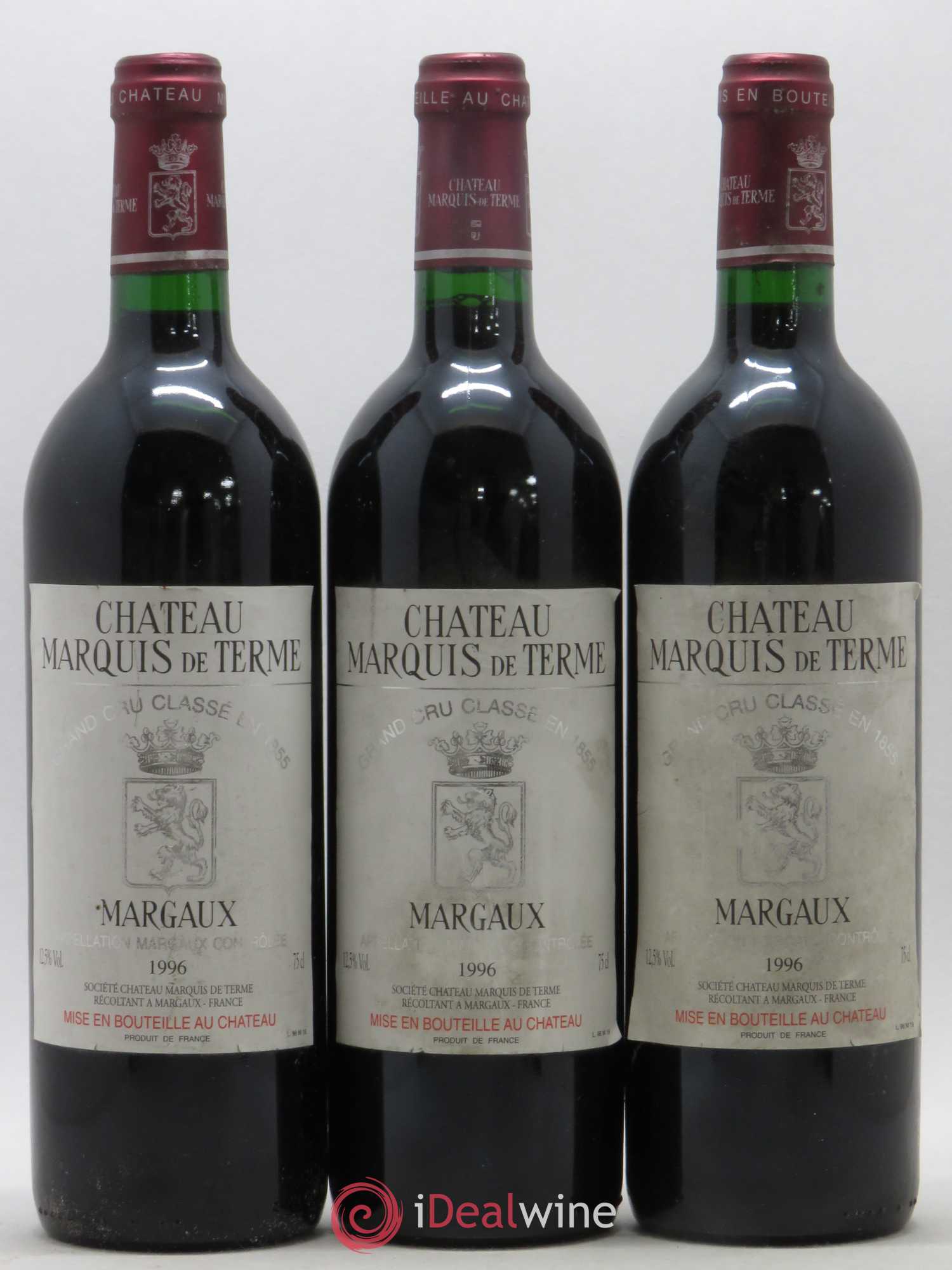 Château Marquis de Terme 4ème Grand Cru Classé 1996 - Lot de 6 bouteilles - 2