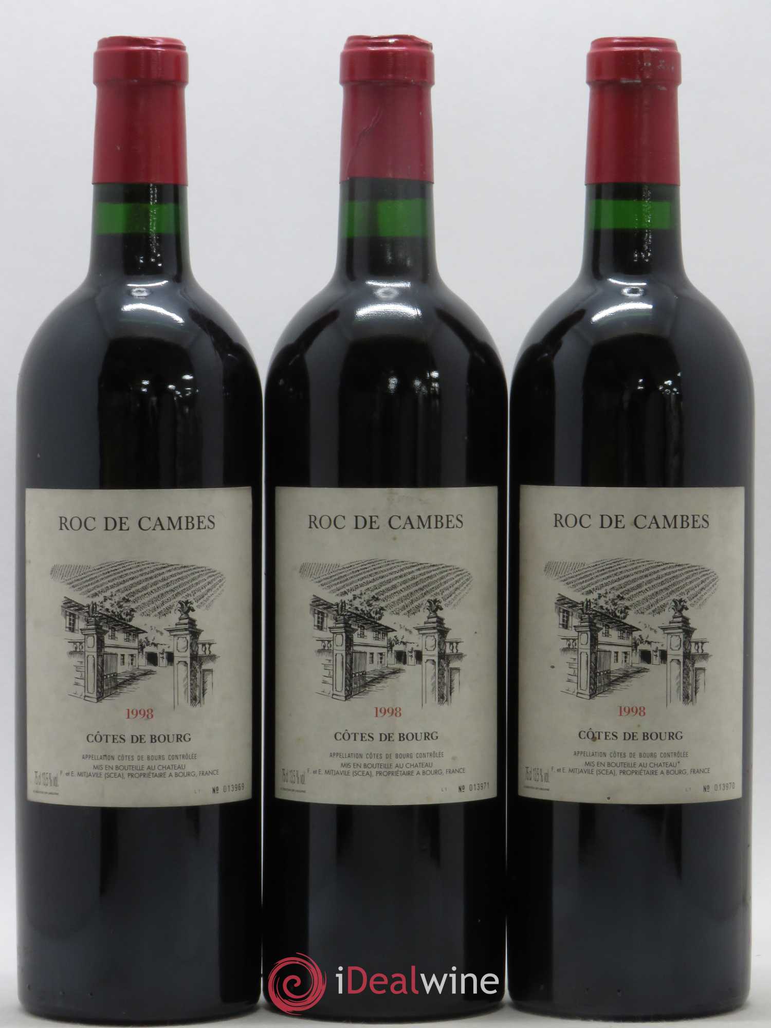 Roc de Cambes 1998 - Lot de 3 bouteilles - 0