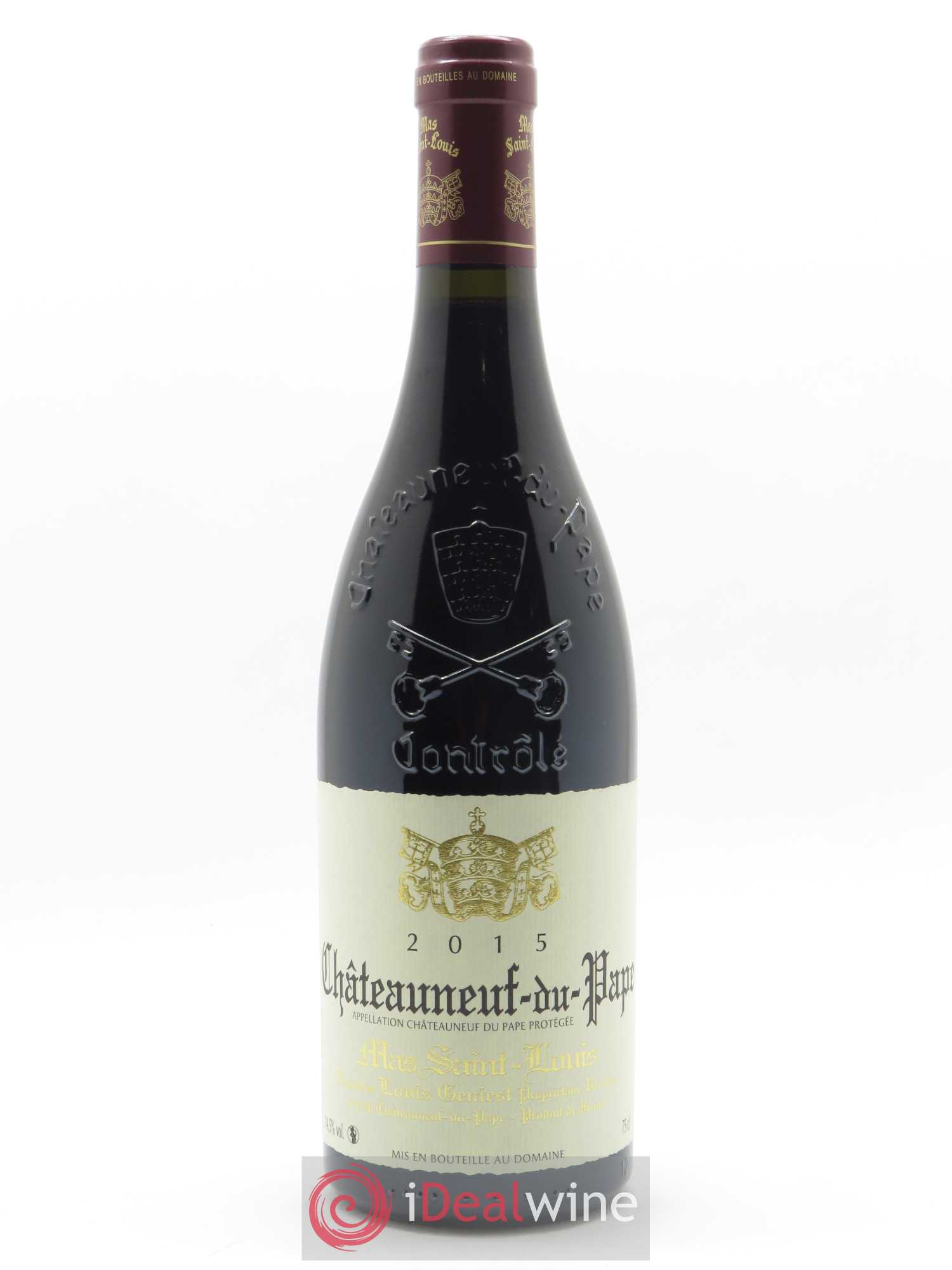 Châteauneuf-du-Pape Tradition Mas Saint-Louis 2015 - Lot de 1 bouteille - 0