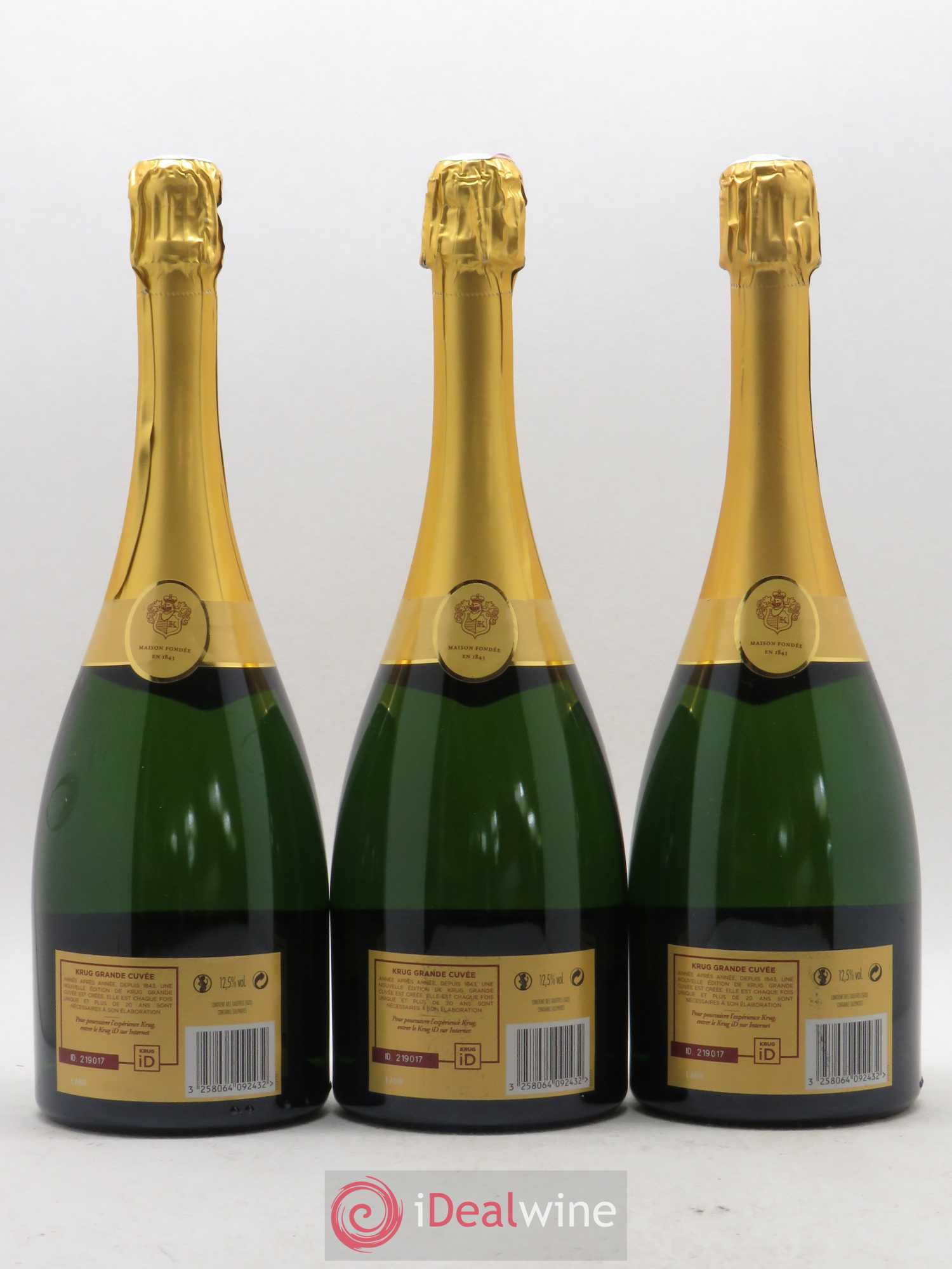 Grande Cuvée - 168ème édition Krug - Lotto di 3 bottiglie - 1