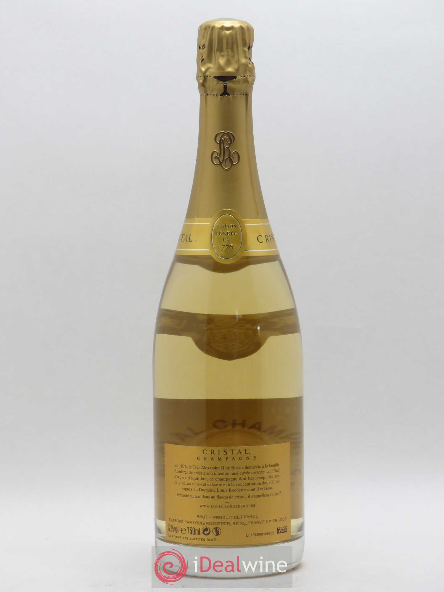 Cristal Louis Roederer 2012 - Lot de 1 bouteille - 1