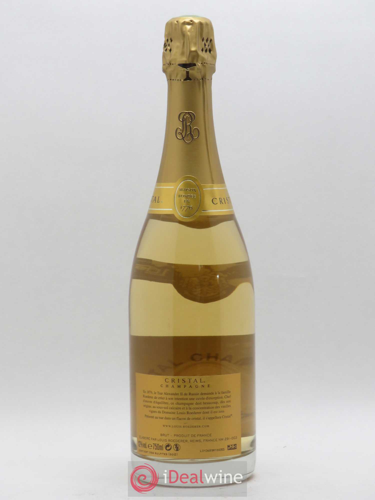 Cristal Louis Roederer 2012 - Lot de 1 bouteille - 1