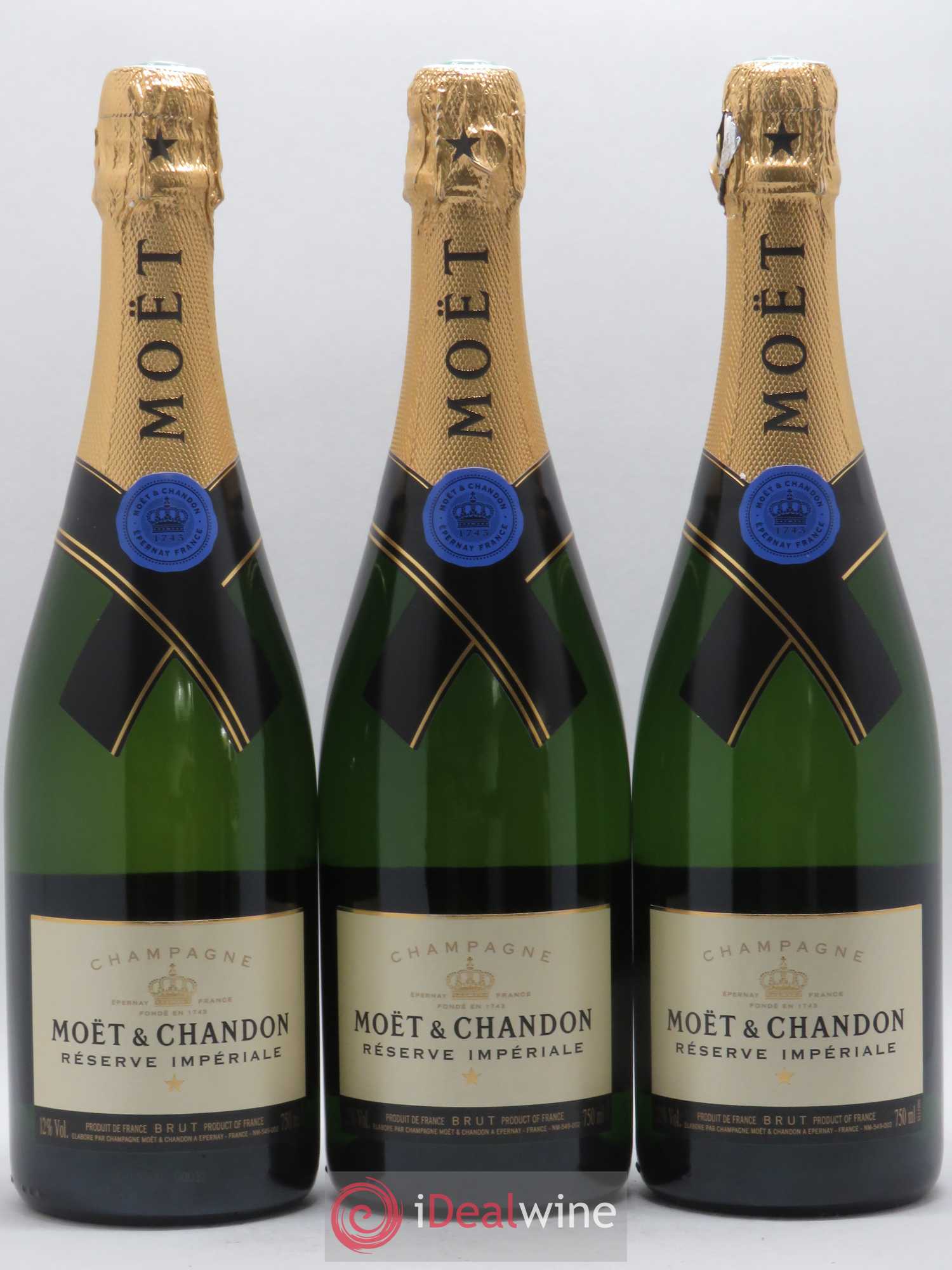 Brut Réserve Impériale Moët et Chandon - Lot de 3 bouteilles - 0