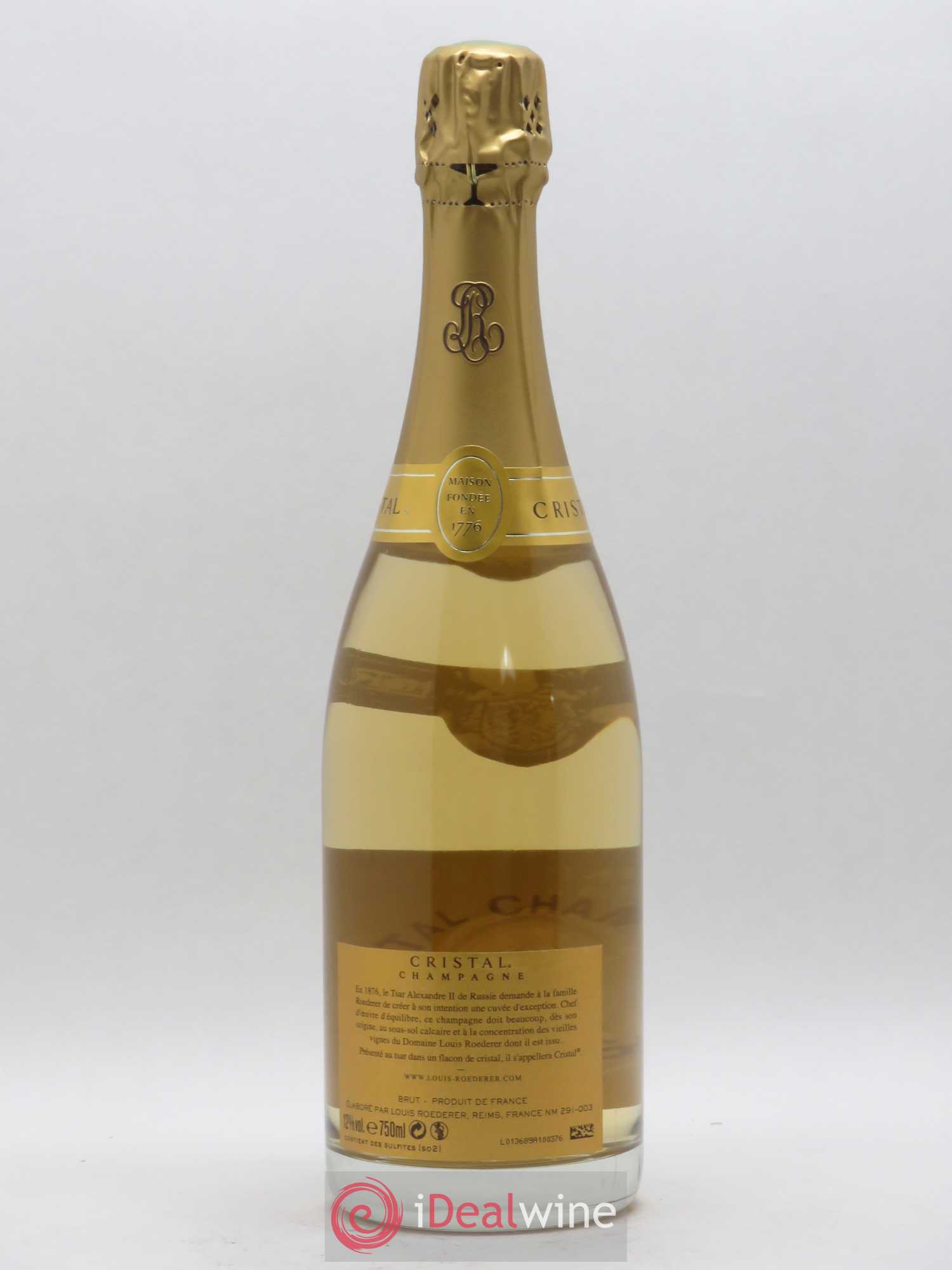 Cristal Louis Roederer 2012 - Lot de 1 bouteille - 1