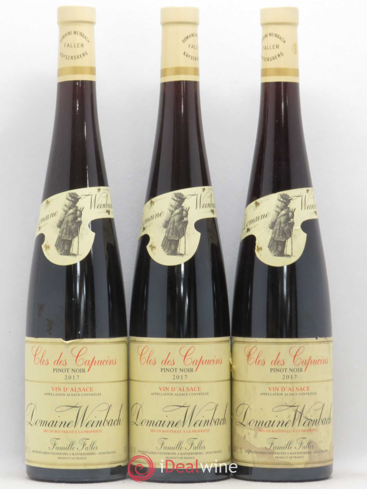 Alsace Pinot Noir Clos des Capucins Weinbach (Domaine) 2017 - Lot de 3 bouteilles - 0