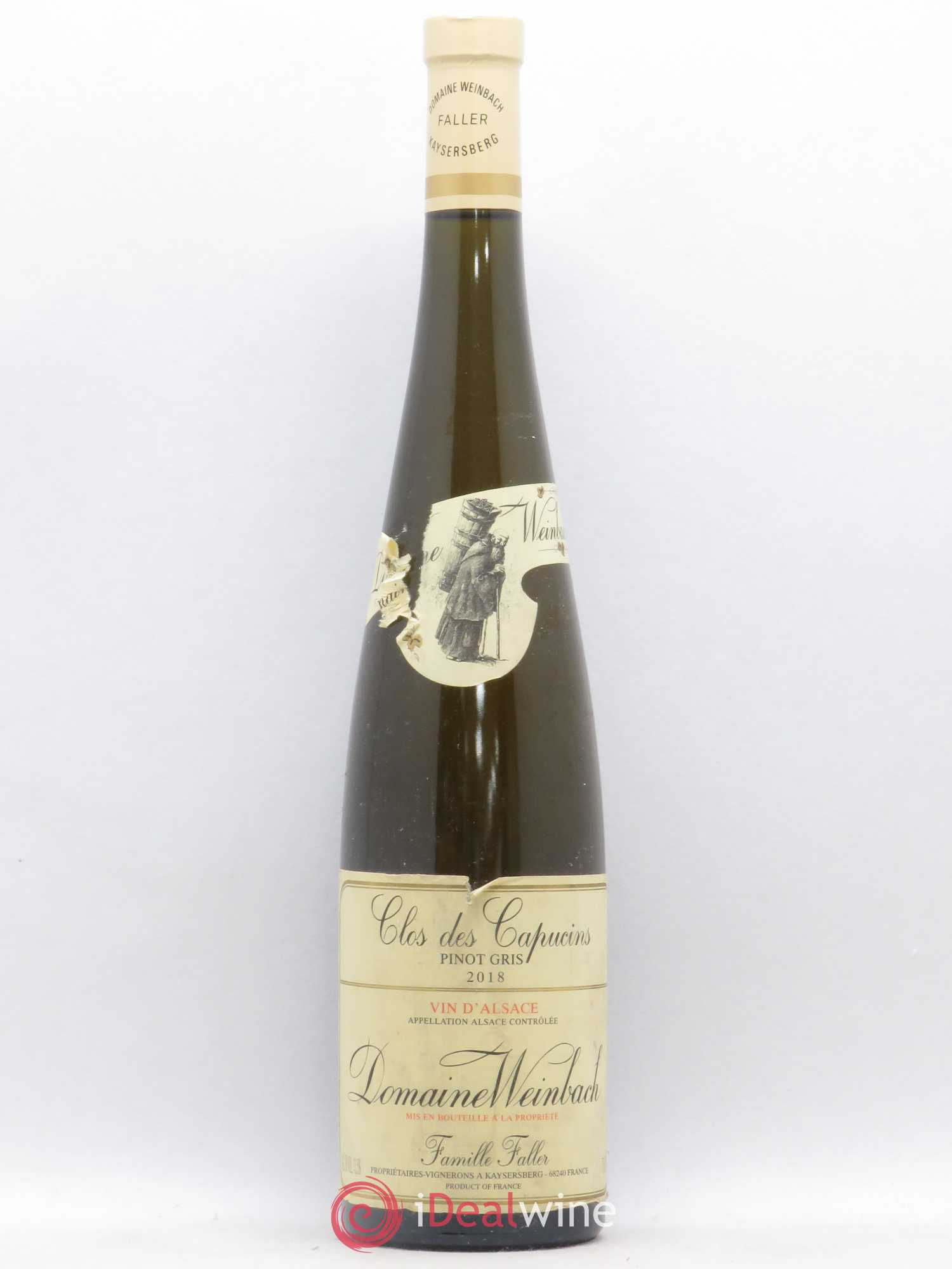 Alsace Pinot Gris Clos des Capucins Weinbach (Domaine) 2018 - Lot de 1 bouteille - 0