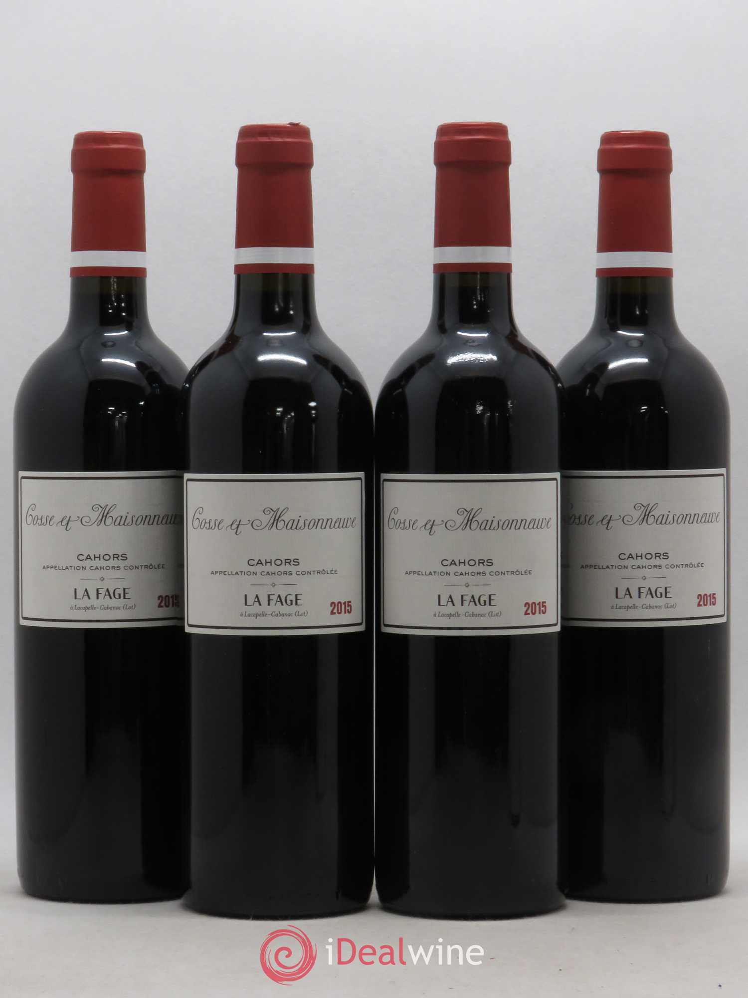 Cahors La Fage Cosse-Maisonneuve (Domaine) 2015 - Lot de 4 bouteilles - 0