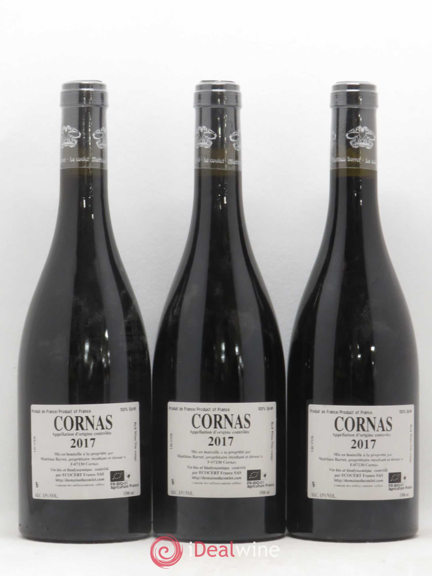 Cornas Brise Cailloux Coulet (Domaine du) - Matthieu Barret 2017 - Lot de 3 bouteilles - 1
