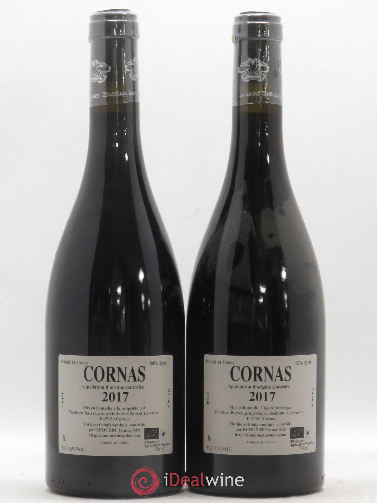 Cornas Brise Cailloux Coulet (Domaine du) - Matthieu Barret 2017 - Lot de 2 bouteilles - 1