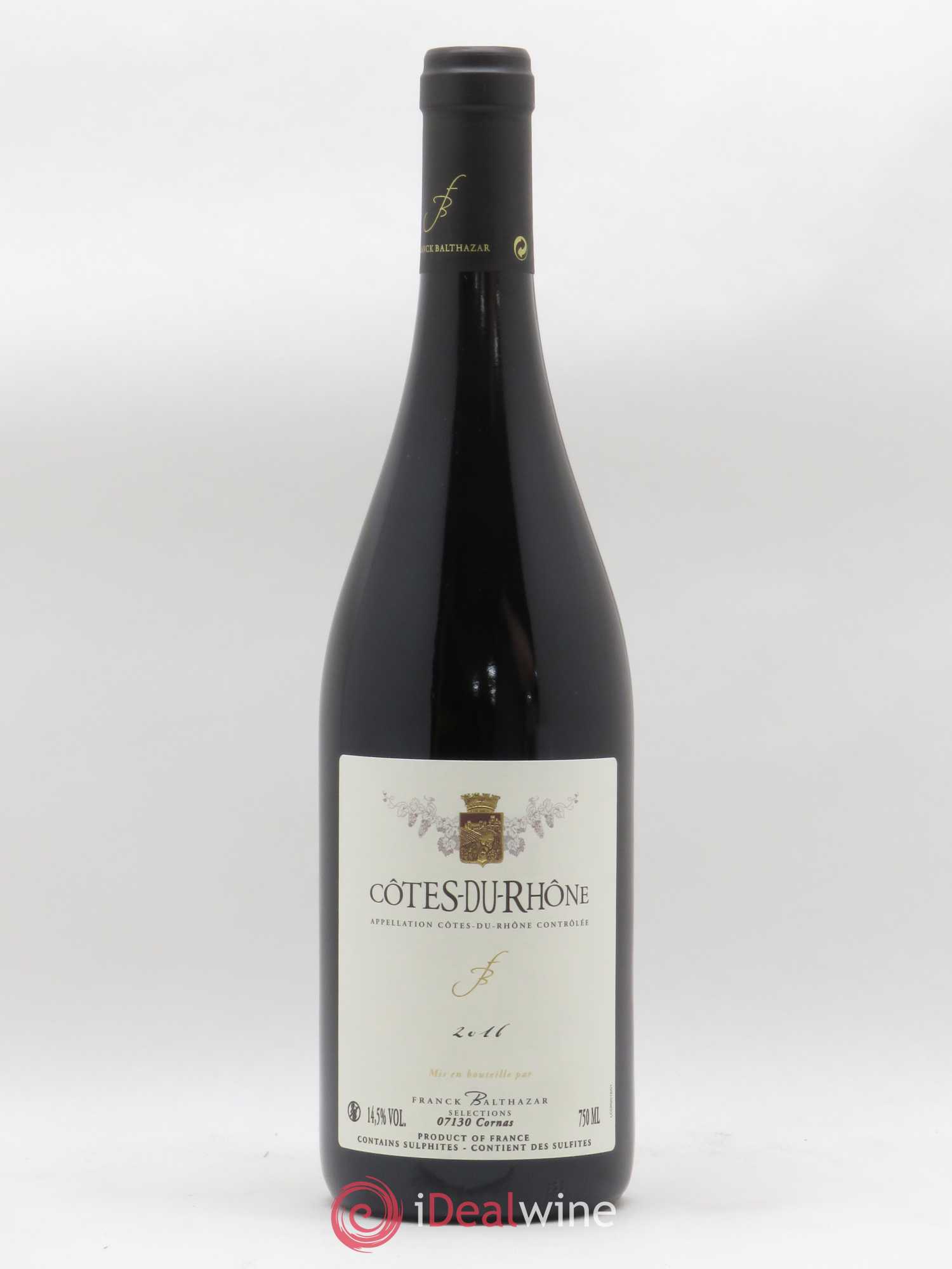 Côtes-du-Rhône Franck Balthazar (Domaine) 2016 - Lot de 1 bouteille - 0