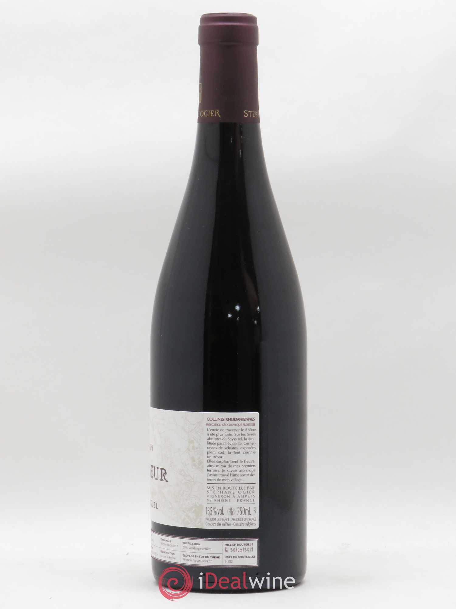 IGP Collines Rhodaniennes L'Ame Soeur Syrah de Seyssuel Stéphane Ogier 2017 - Lot de 1 bouteille - 1