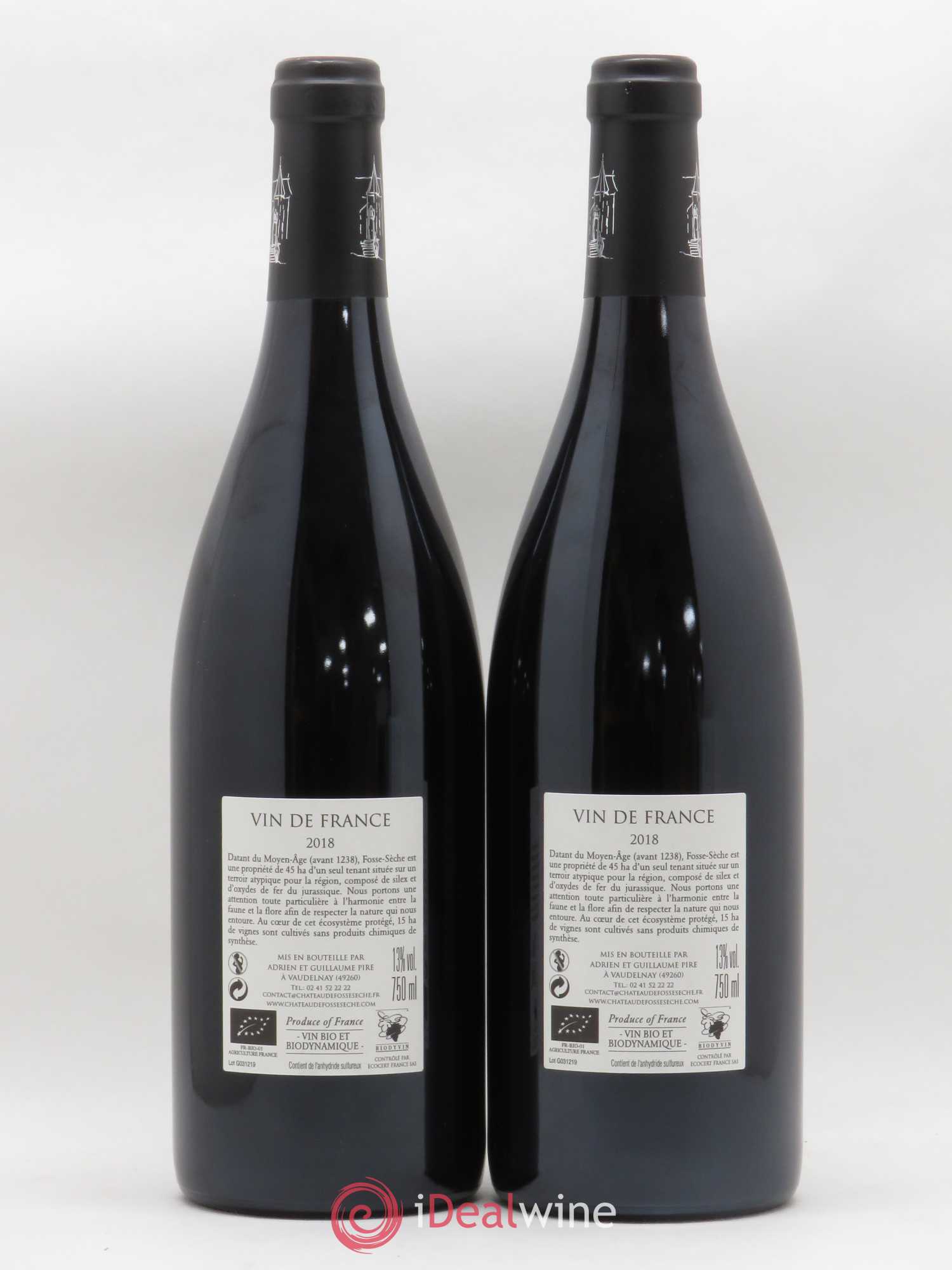 Vin de France Gondwana Château de Fosse-Sèche 2018 - Lot de 2 bouteilles - 1