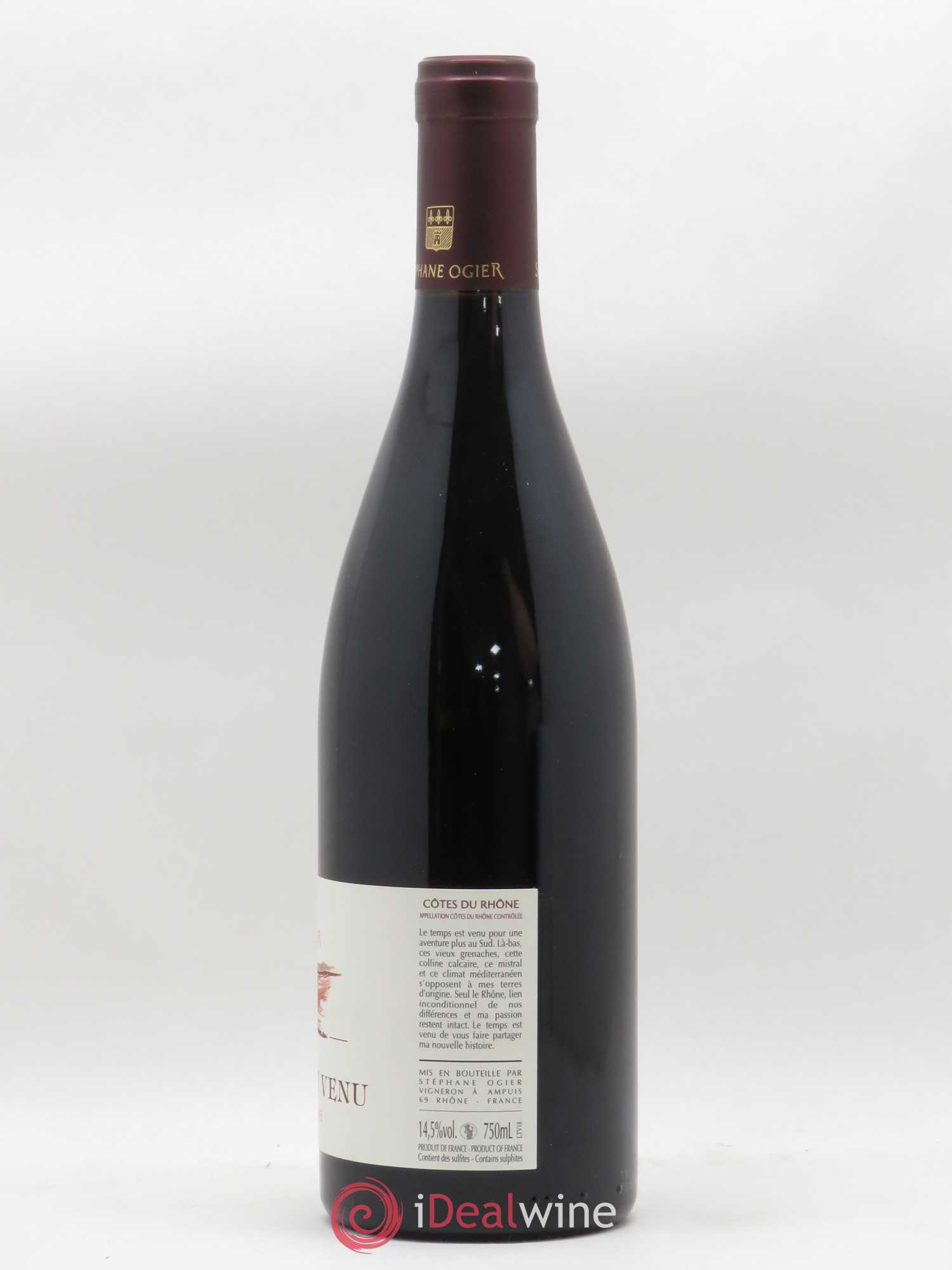 Côtes-du-Rhône Le Temps est Venu Stéphane Ogier (sans prix de réserve) 2018 - Lot de 1 bouteille - 1