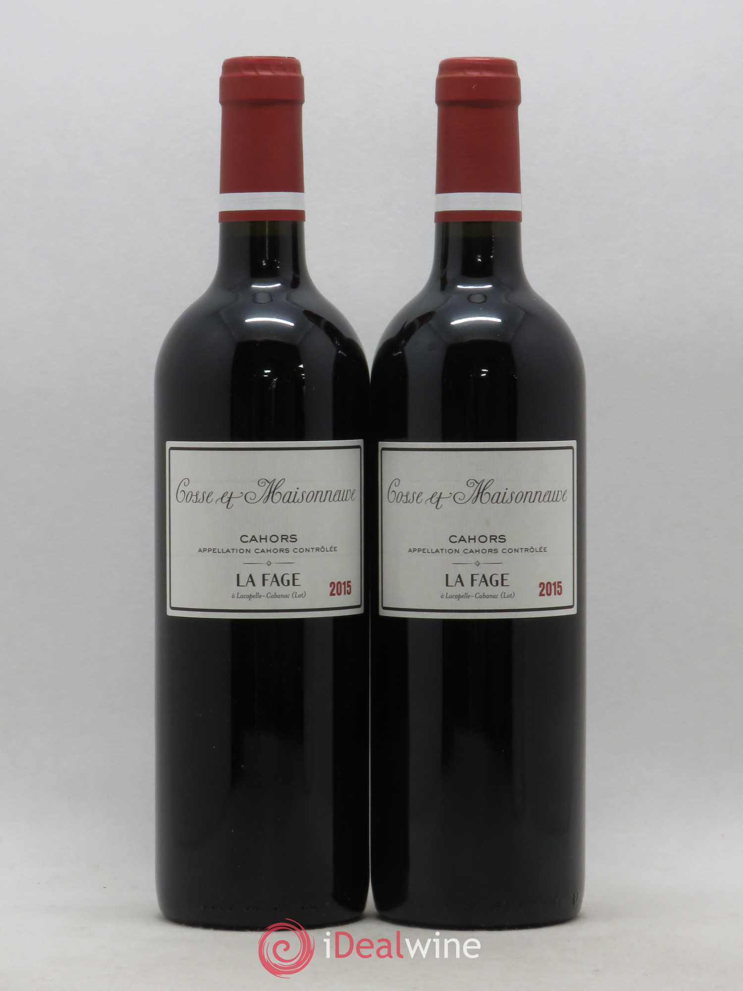 Cahors La Fage Cosse-Maisonneuve (Domaine) 2015 - Lot de 2 bouteilles - 0