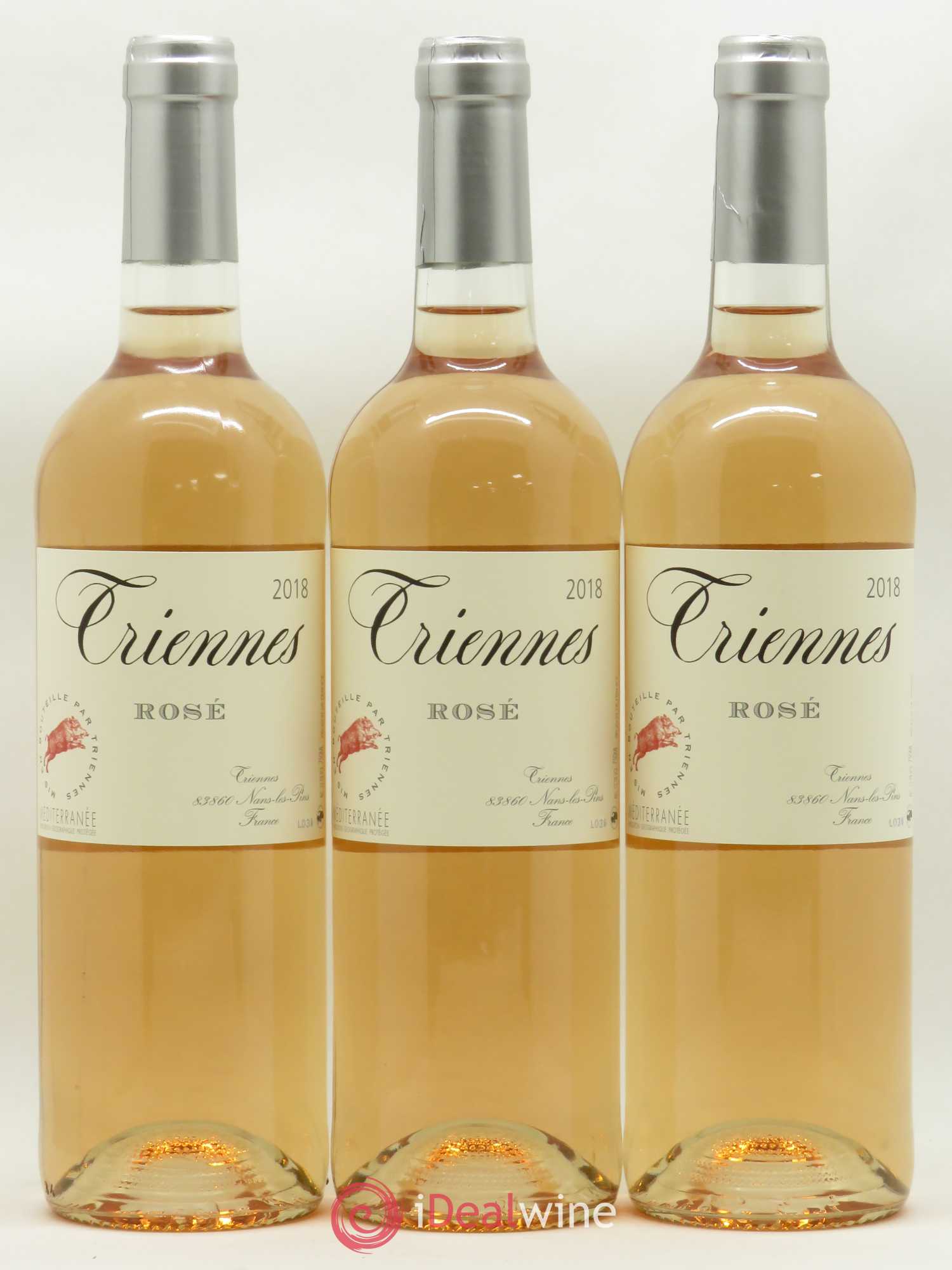 Méditerranée Rosé Triennes (Domaine) (senza prezzo di riserva) 2018 - Lotto di 3 bottiglie - 0