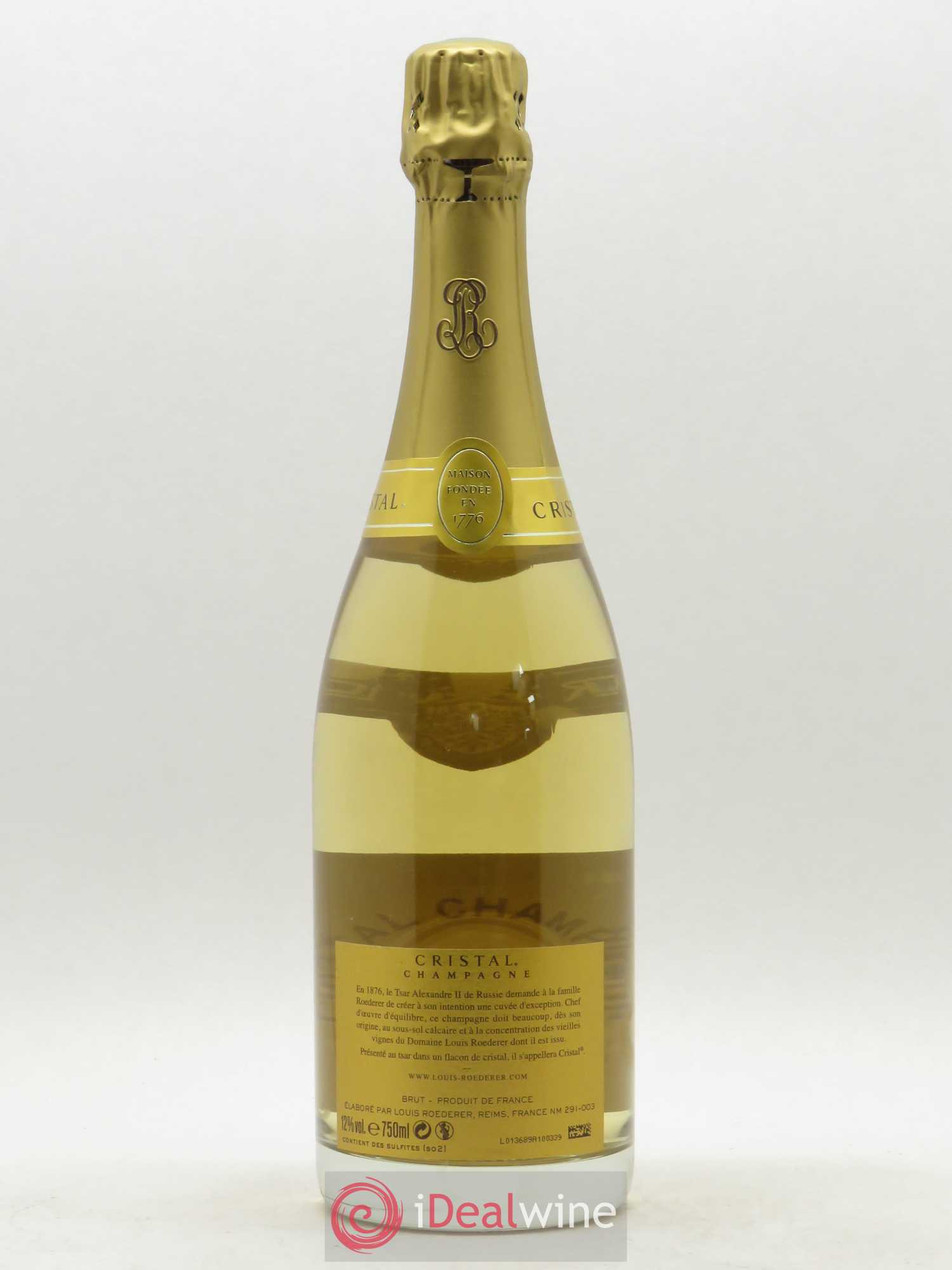 Cristal Louis Roederer 2012 - Lot de 1 bouteille - 1