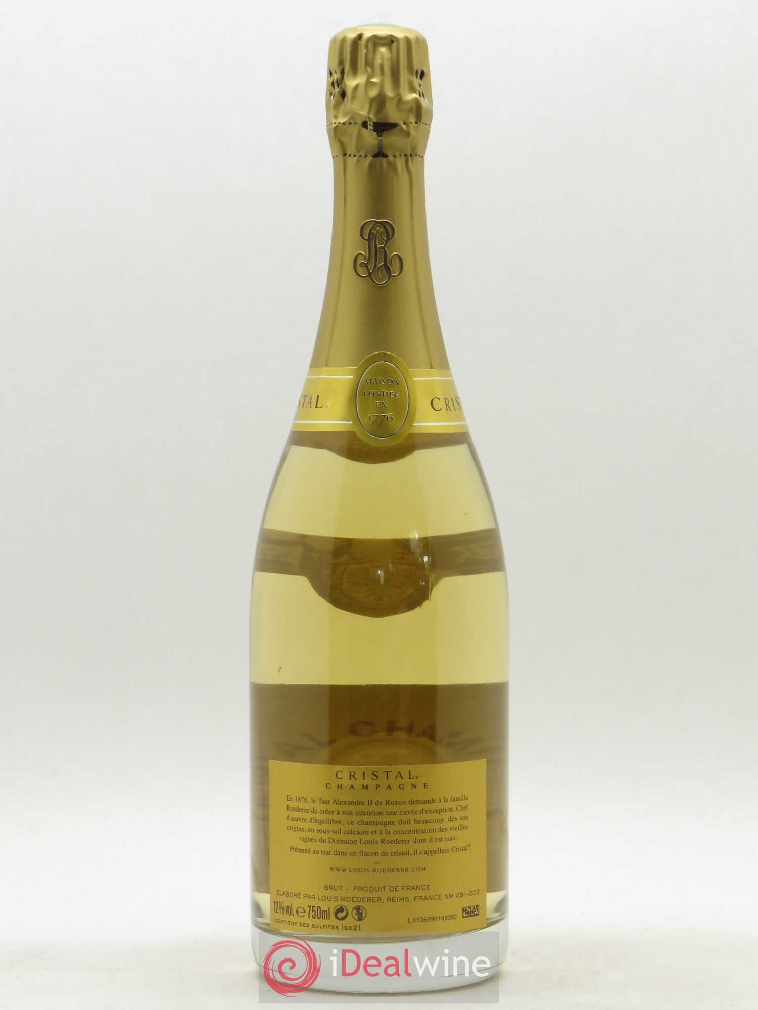 Cristal Louis Roederer 2012 - Lot de 1 bouteille - 1