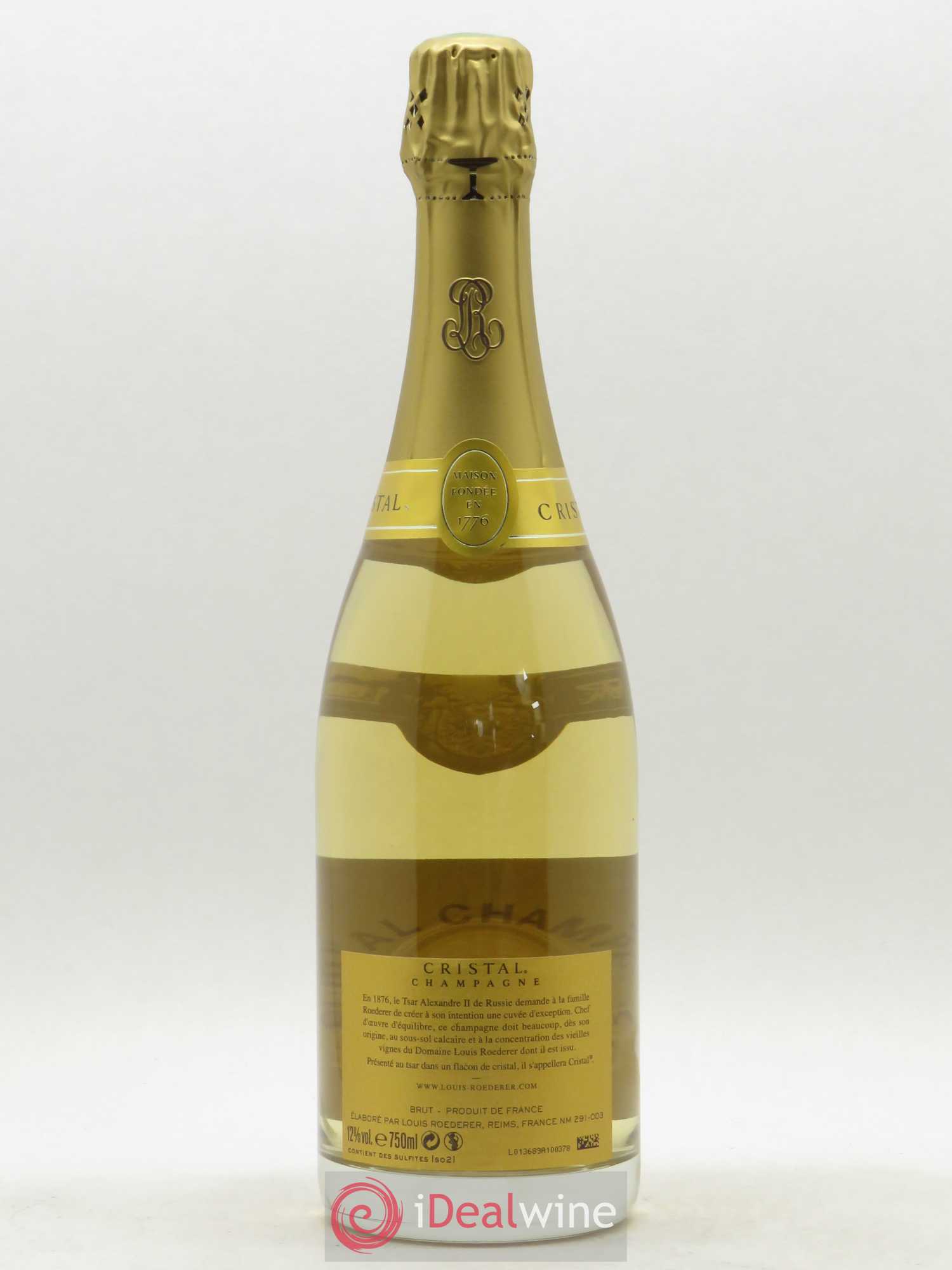 Cristal Louis Roederer 2012 - Lot de 1 bouteille - 1