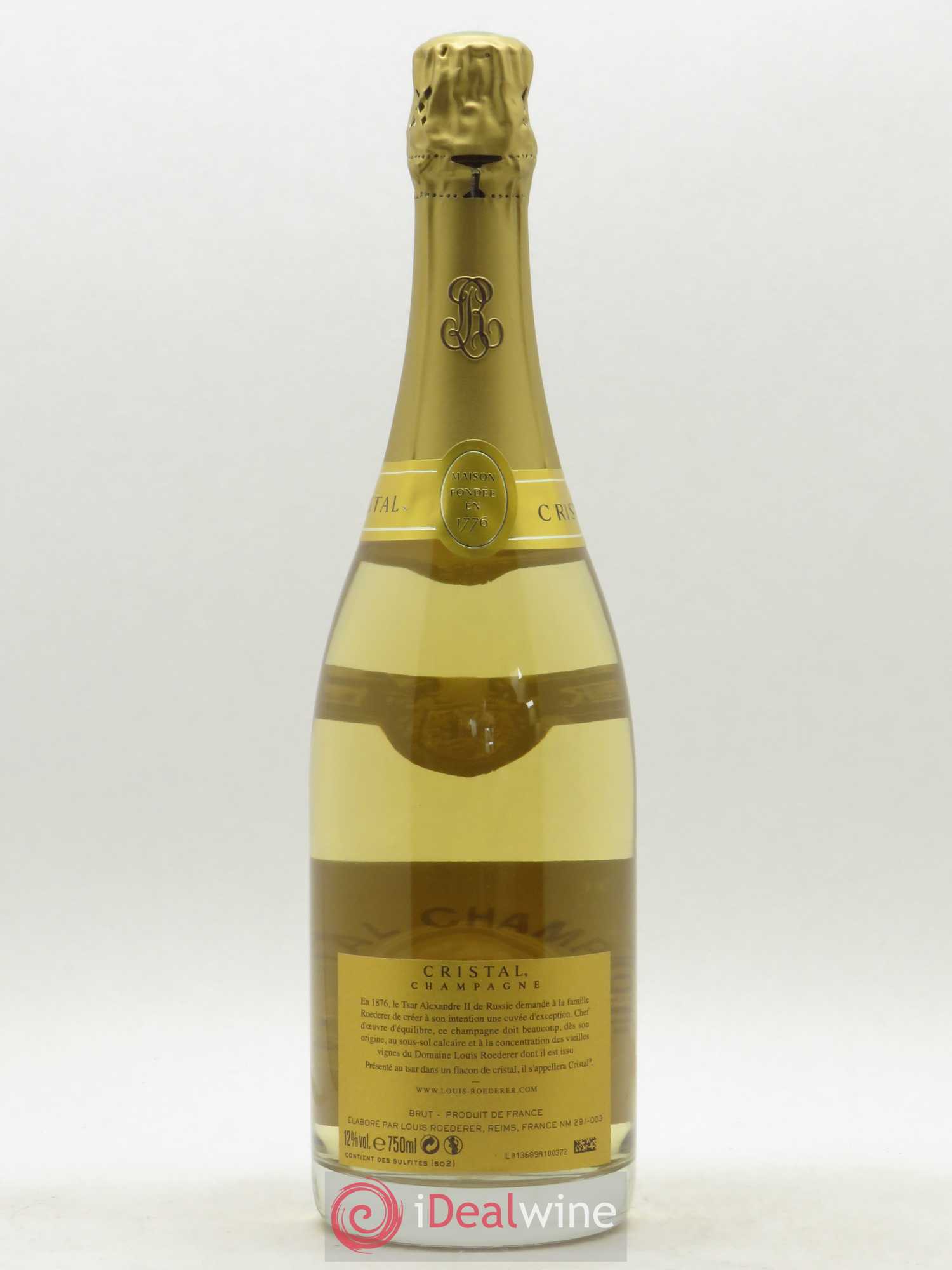 Cristal Louis Roederer 2012 - Lot de 1 bouteille - 1
