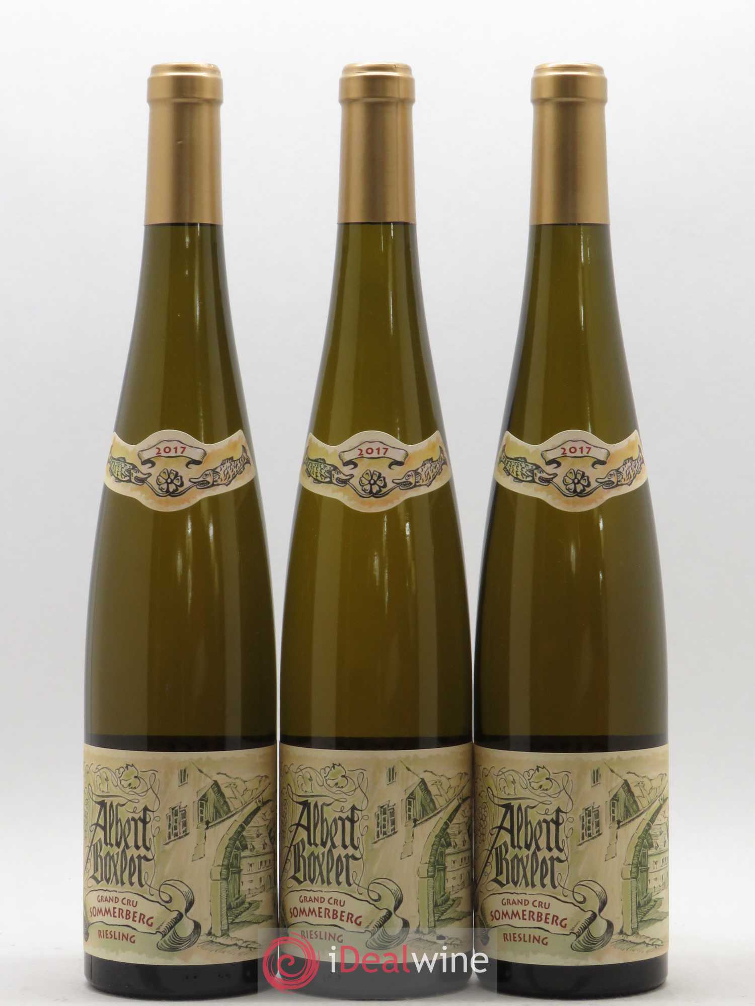 Alsace Riesling Grand Cru Sommerberg Jeunes Vignes Albert Boxler 2017 - Lot de 3 bouteilles - 0