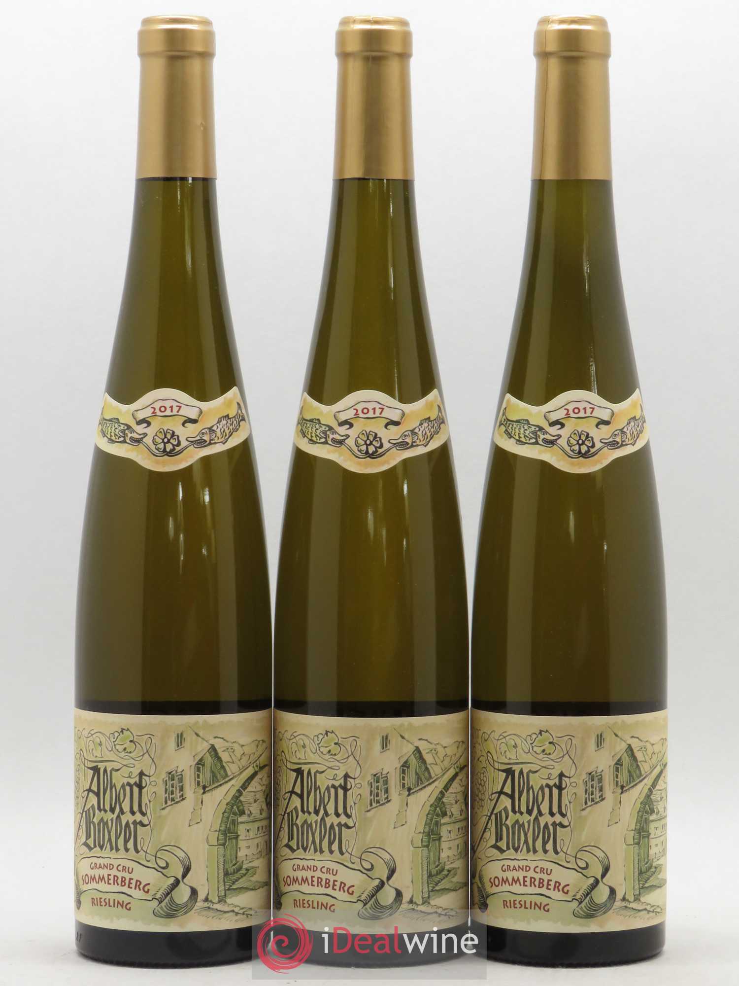 Alsace Riesling Grand Cru Sommerberg Jeunes Vignes Albert Boxler 2017 - Lot de 3 bouteilles - 0