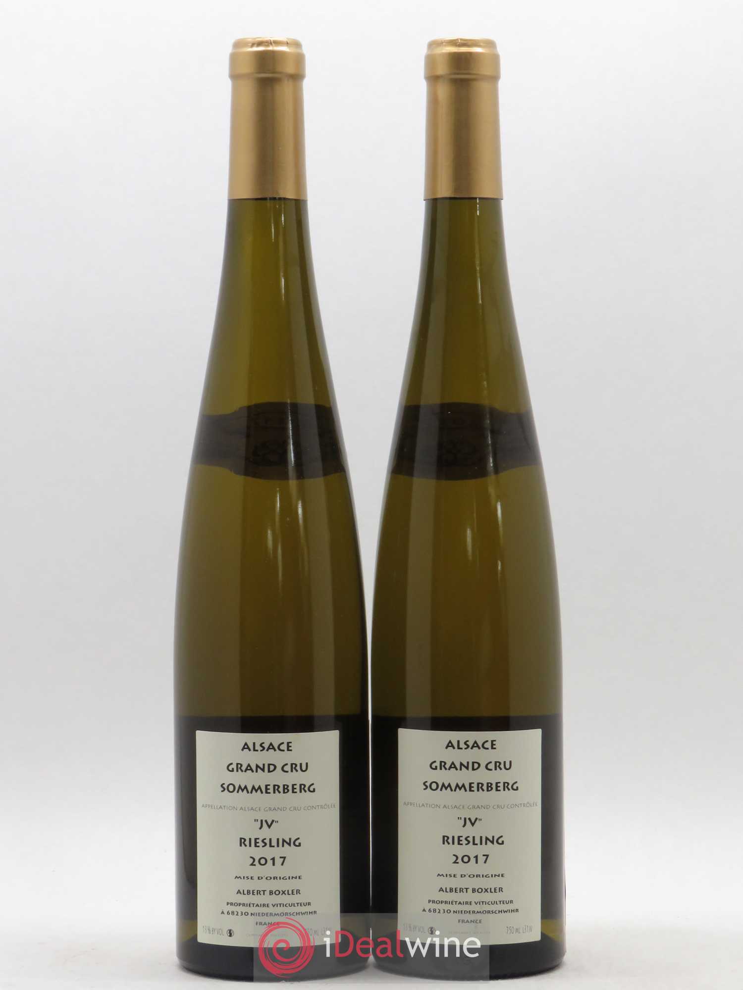 Alsace Riesling Grand Cru Sommerberg Jeunes Vignes Albert Boxler 2017 - Lot de 2 bouteilles - 1