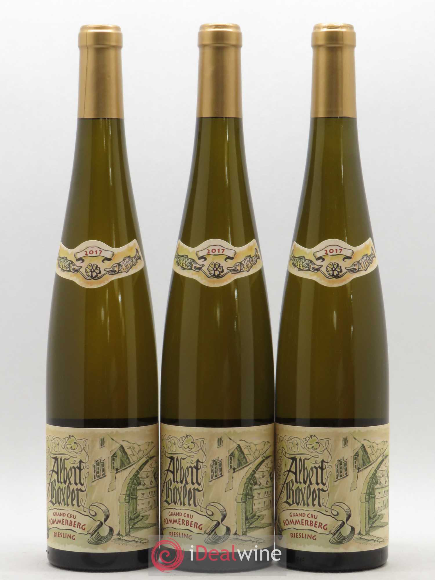 Alsace Riesling Grand Cru Sommerberg Jeunes Vignes Albert Boxler 2017 - Lot de 3 bouteilles - 0