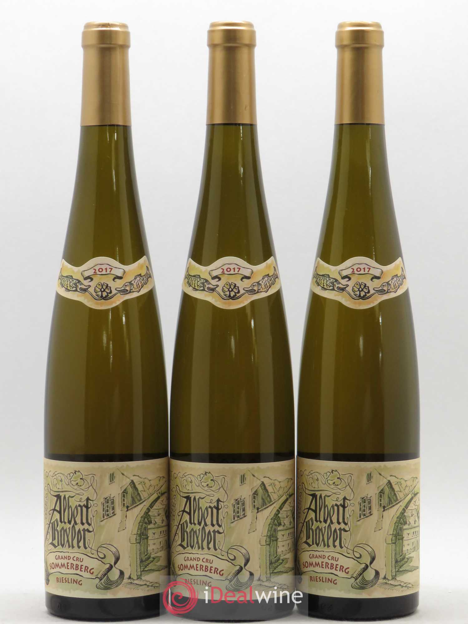Alsace Riesling Grand Cru Sommerberg Jeunes Vignes Albert Boxler 2017 - Lot de 3 bouteilles - 0
