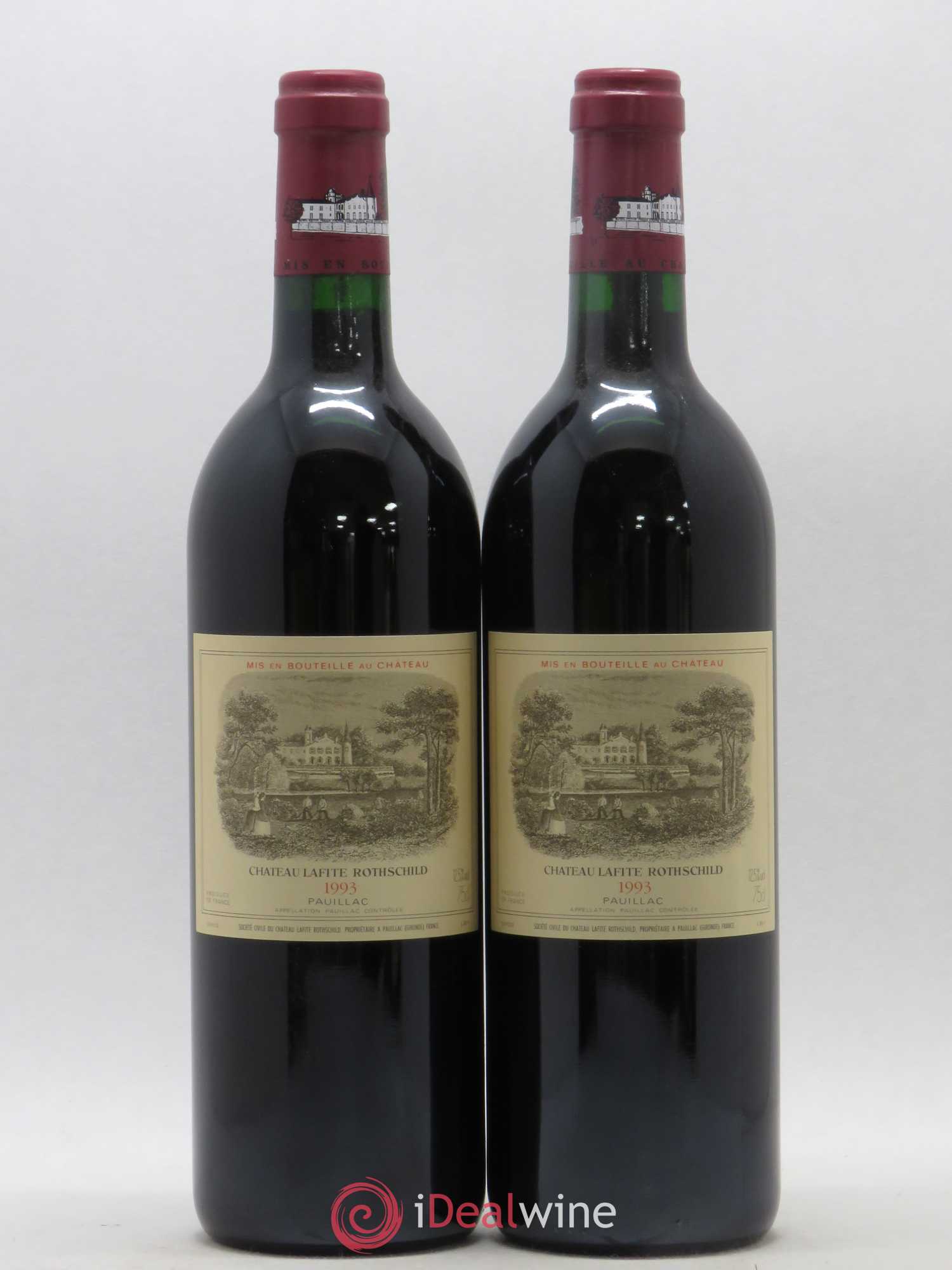 Château Lafite Rothschild 1er Grand Cru Classé 1993 - Lot de 2 bouteilles - 0