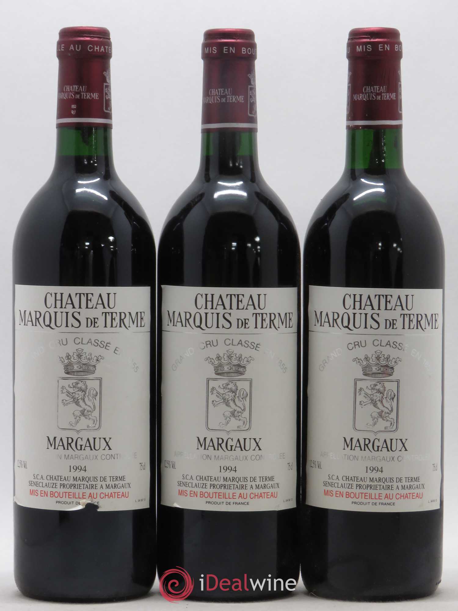Château Marquis de Terme 4ème Grand Cru Classé 1994 - Lot de 12 bouteilles - 3