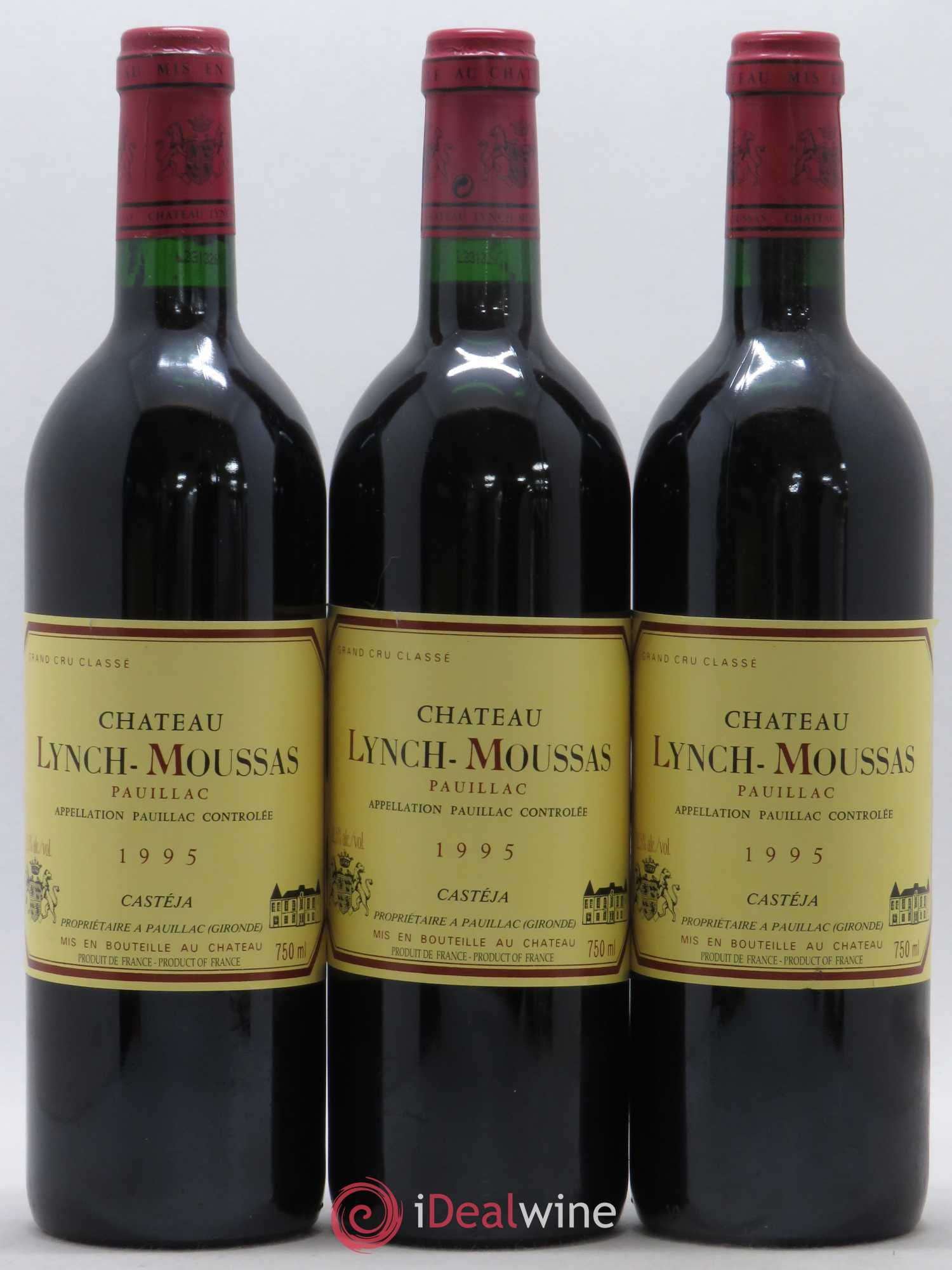 Château Lynch Moussas 5ème Grand Cru Classé 1995 - Lot de 12 bouteilles - 1