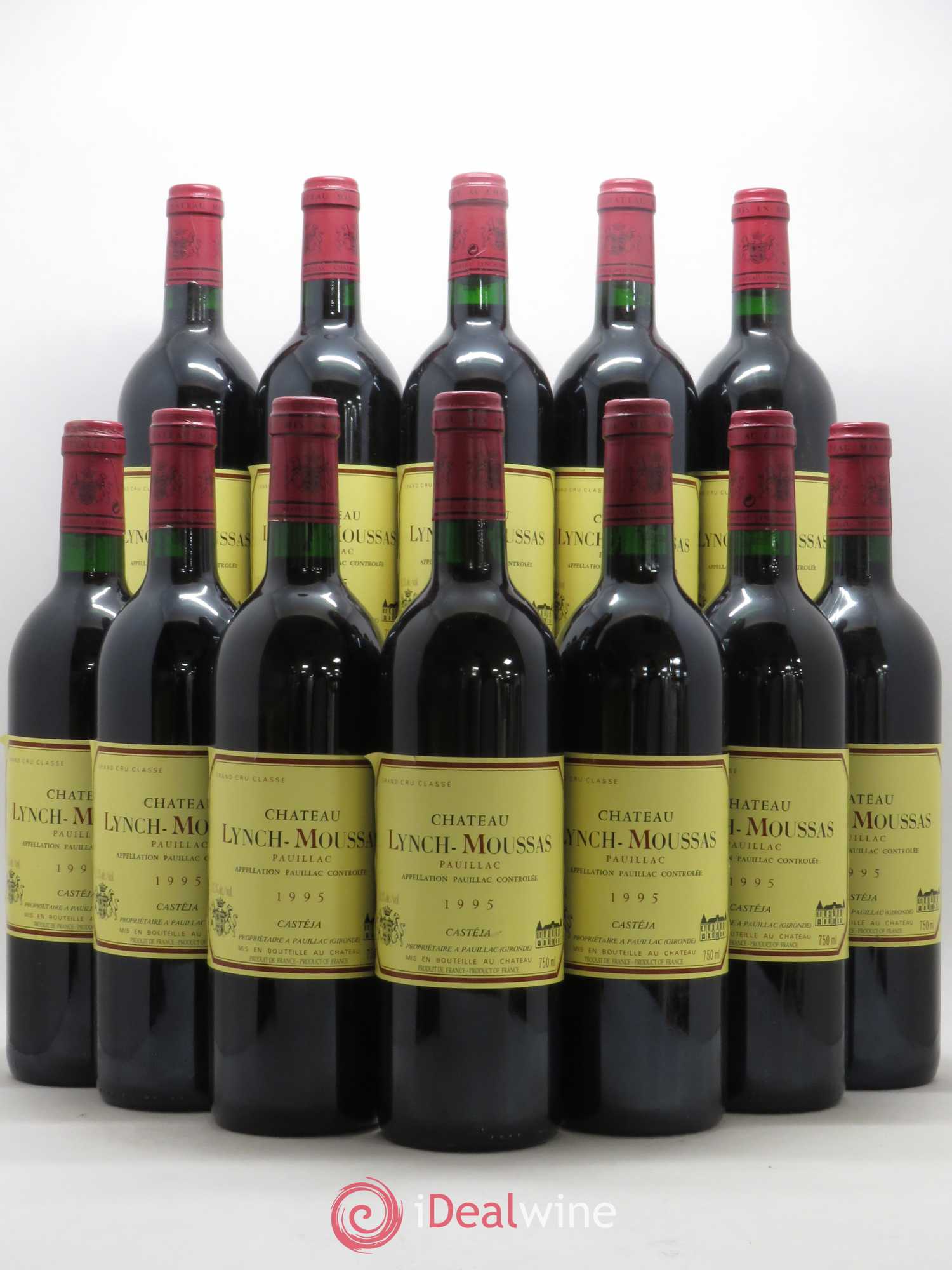 Château Lynch Moussas 5ème Grand Cru Classé 1995 - Lot de 12 bouteilles - 0