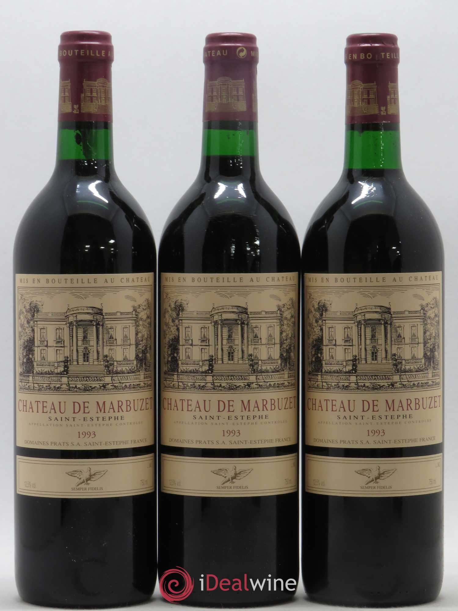 Château de Marbuzet Cru Bourgeois 1993 - Lot de 12 bouteilles - 4