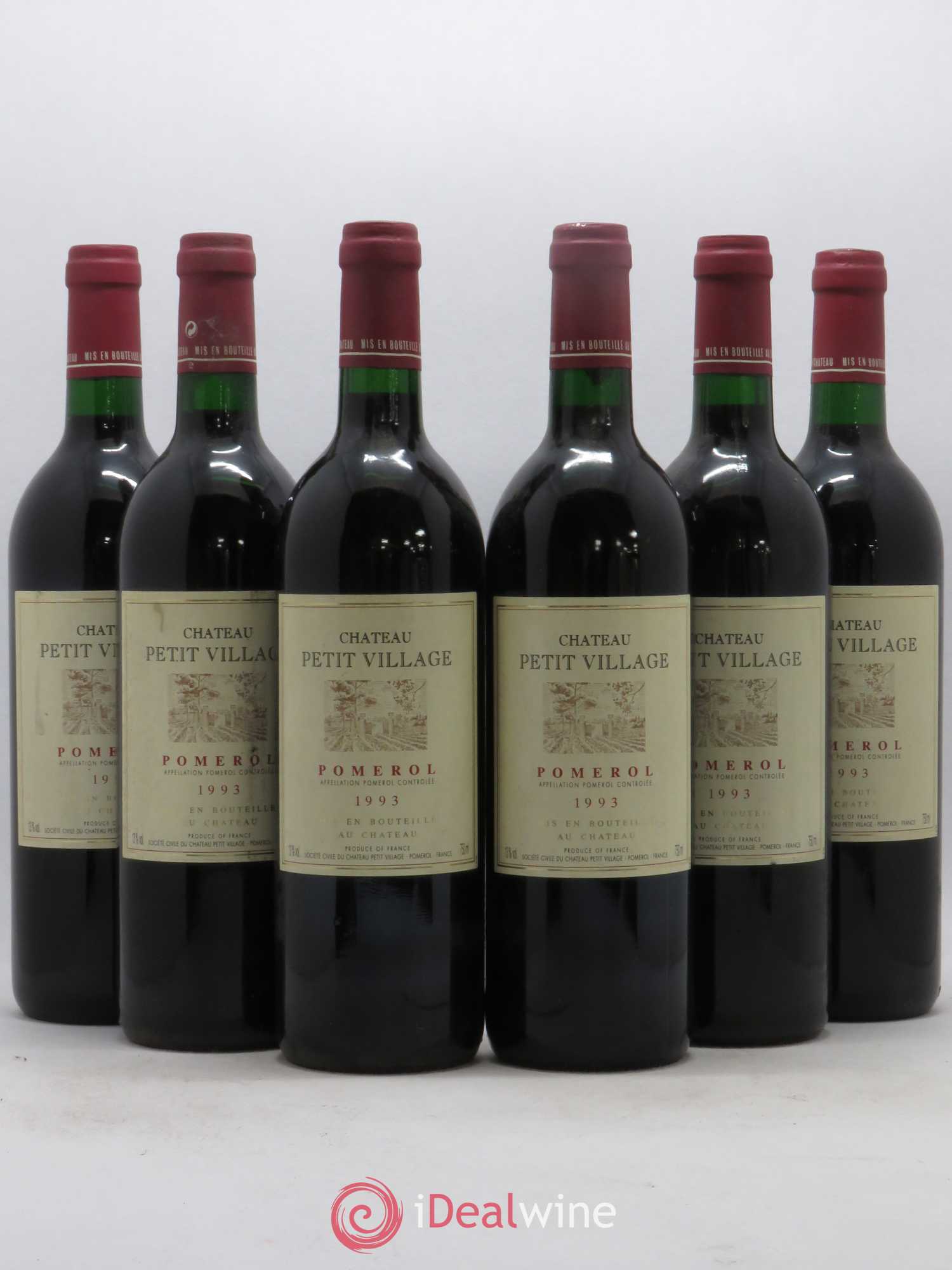 Château Petit Village 1993 - Lot de 6 bouteilles - 0