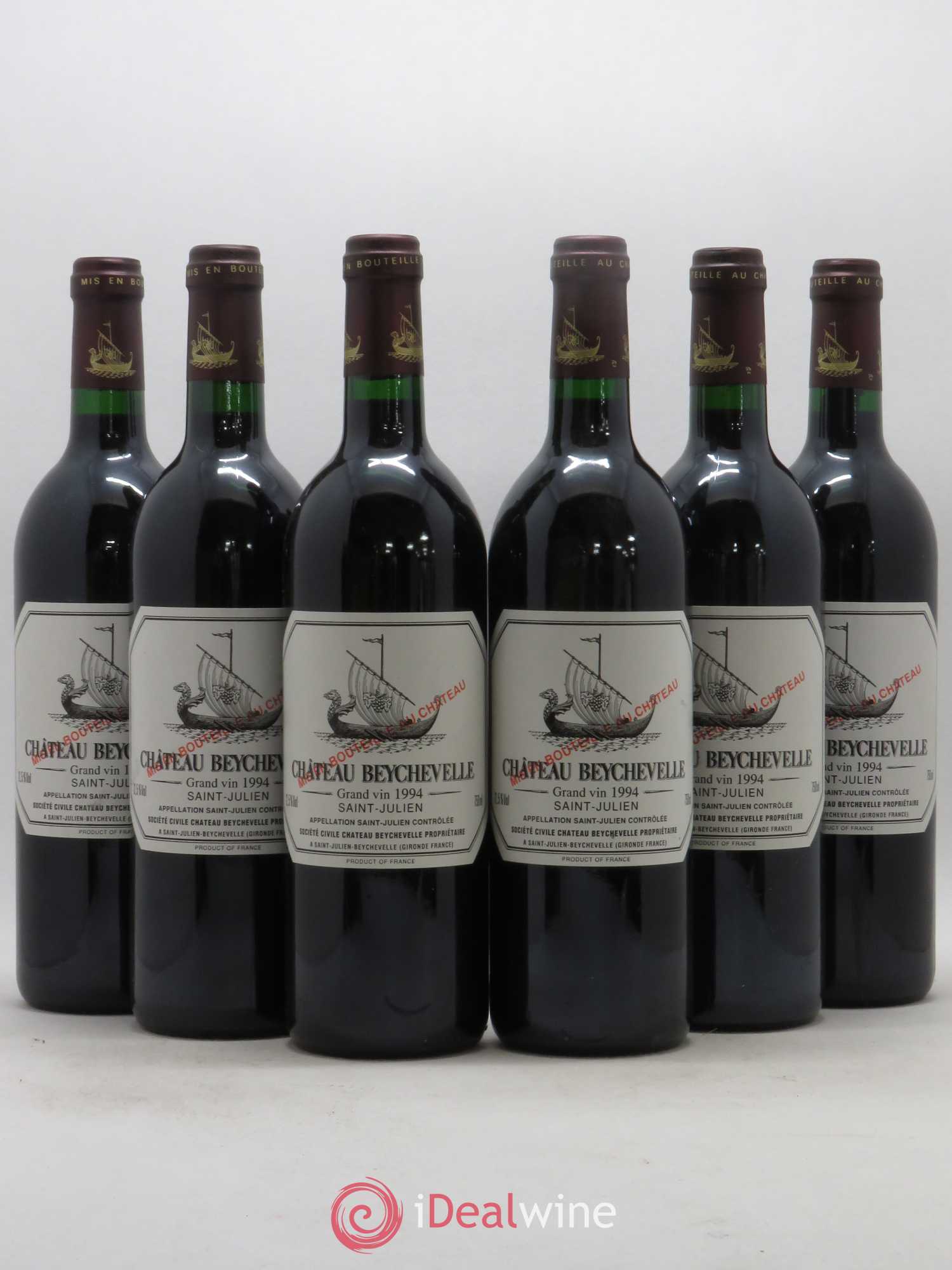 Château Beychevelle 4ème Grand Cru Classé 1994 - Lot de 6 bouteilles - 0